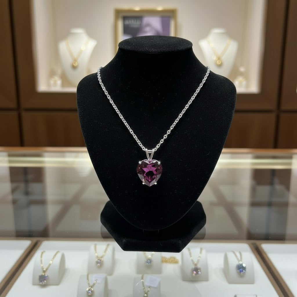 "Cherished Memories" Heart Cut Pendant 15mm - Granted Quality 