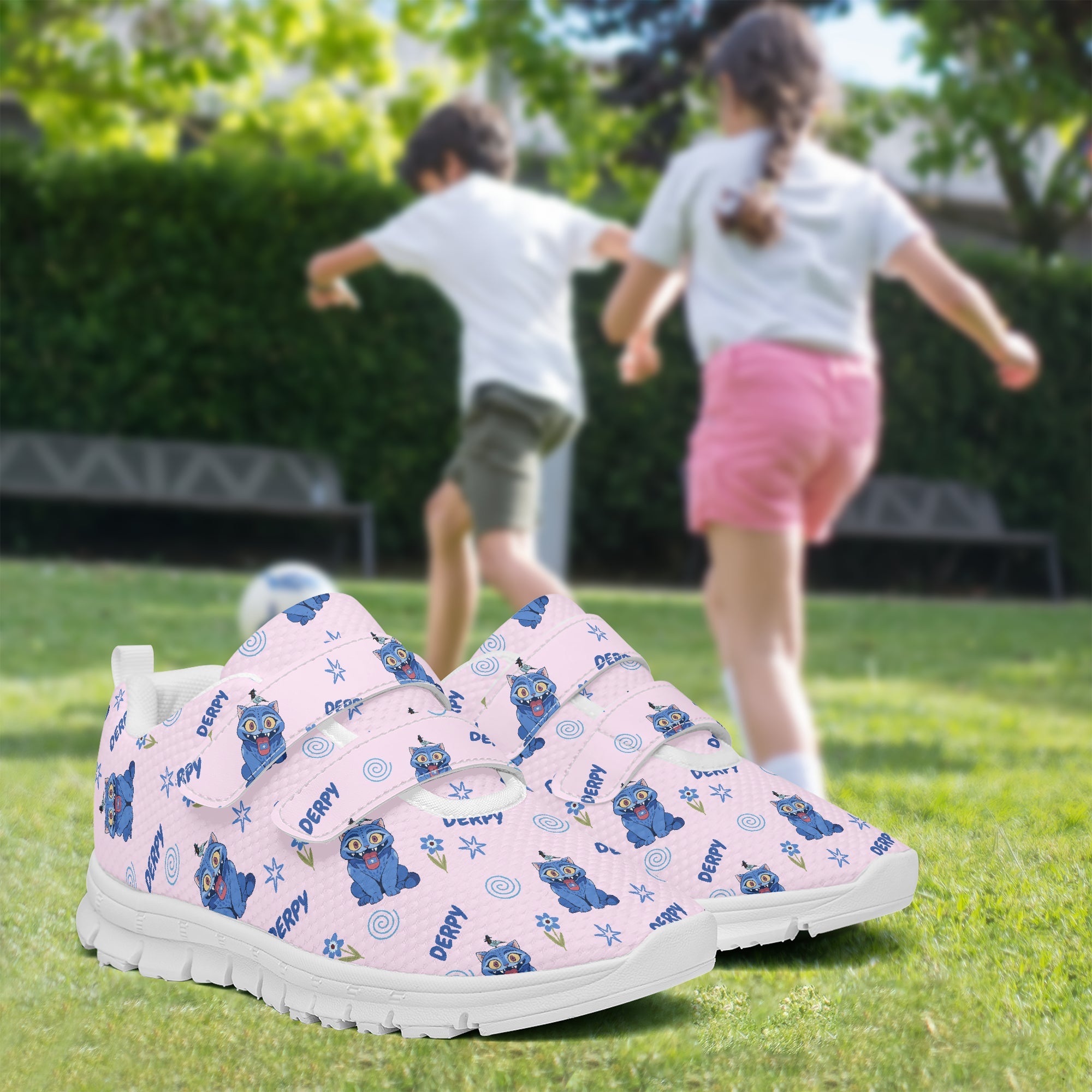 Derpy - K-Pop Demon Hunters | Kids & Youth Velcro Sneakers - Granted Quality 