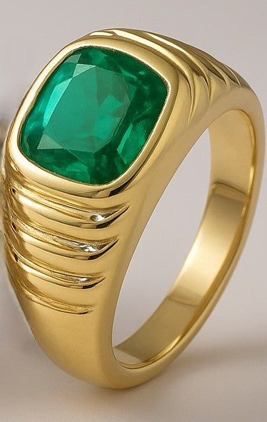 "Never Forgotten" Cushion Cut Ring (For Men) 10x11mm - Granted Quality 