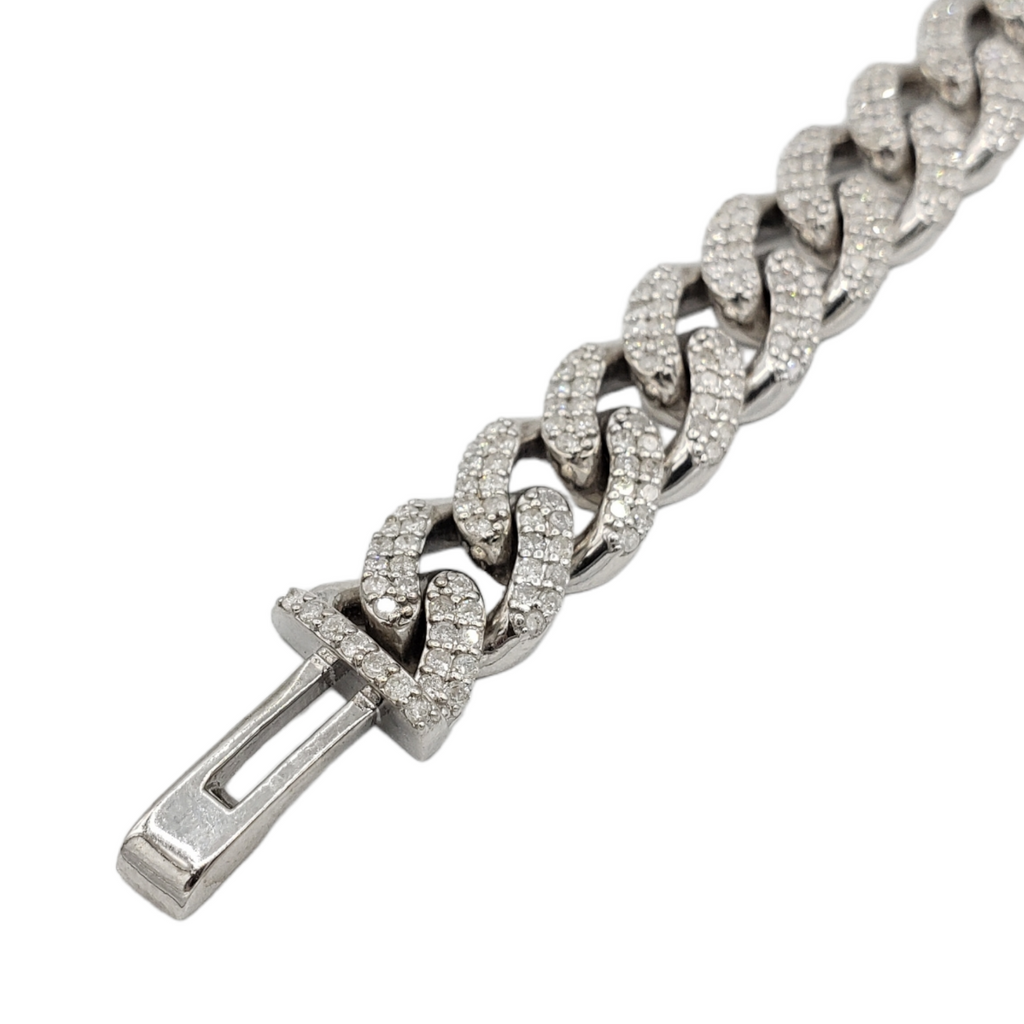 10K Gold- Iced Out Diamond Miami Cuban Chains (10mm)