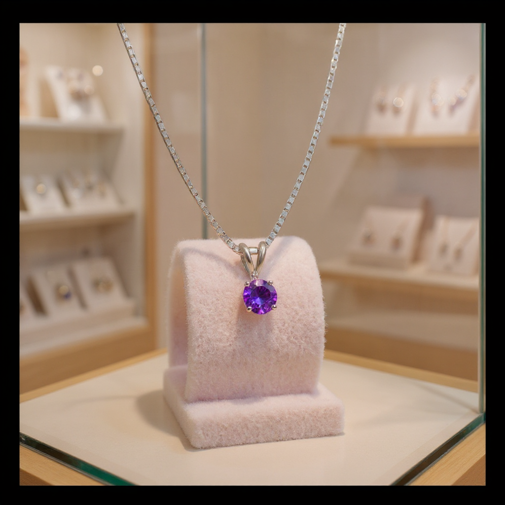 "Circle of Life" Round Portuguese Cut Pendant 8MM - Granted Quality 