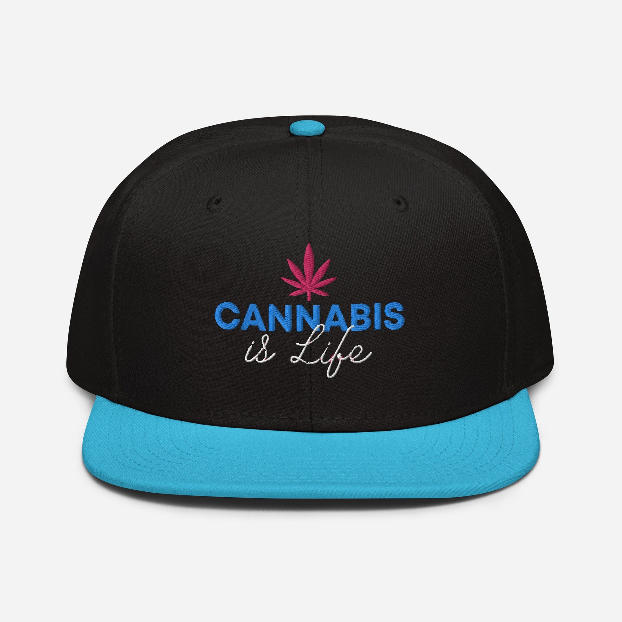 Cannabis is Life Snapback Hat - Granted Quality 