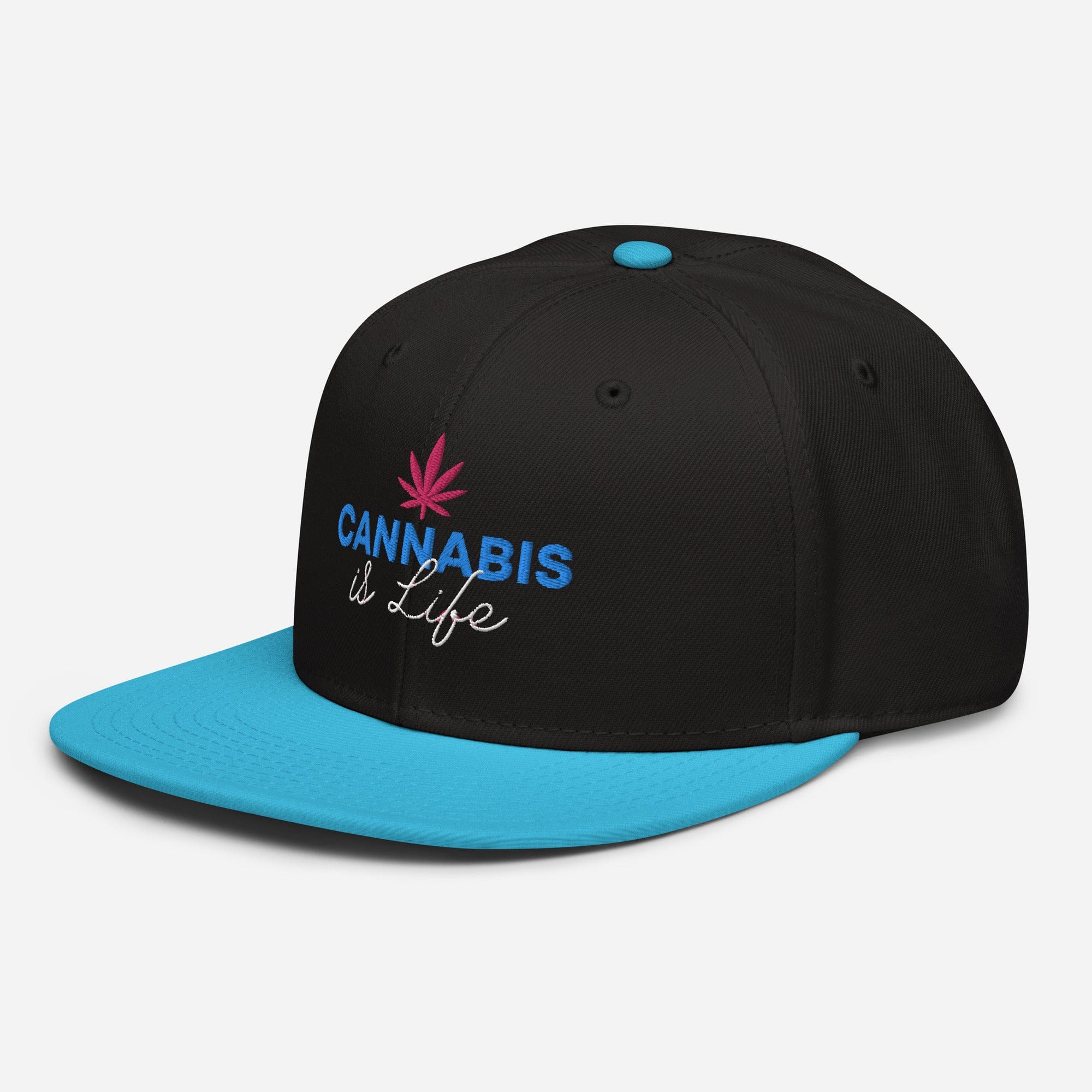 Cannabis is Life Snapback Hat - Granted Quality 