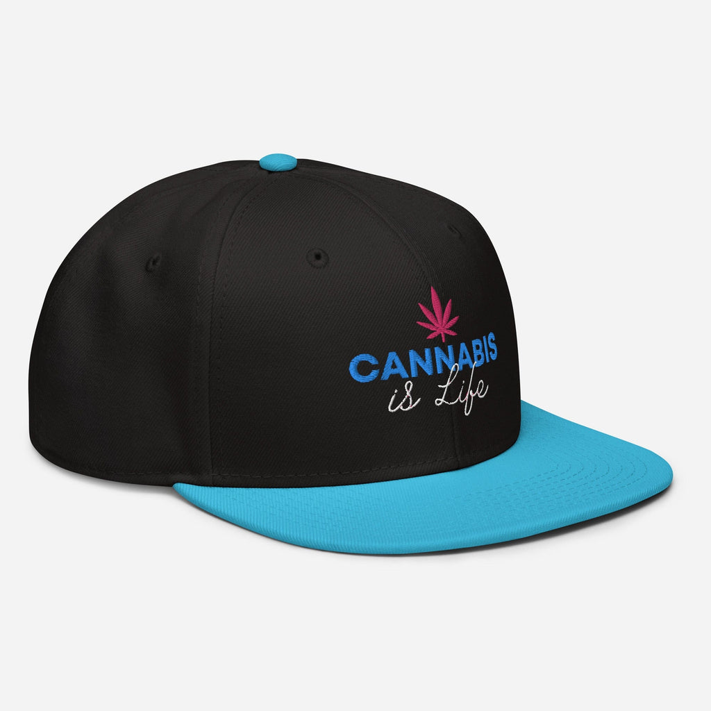 Cannabis is Life Snapback Hat - Granted Quality 