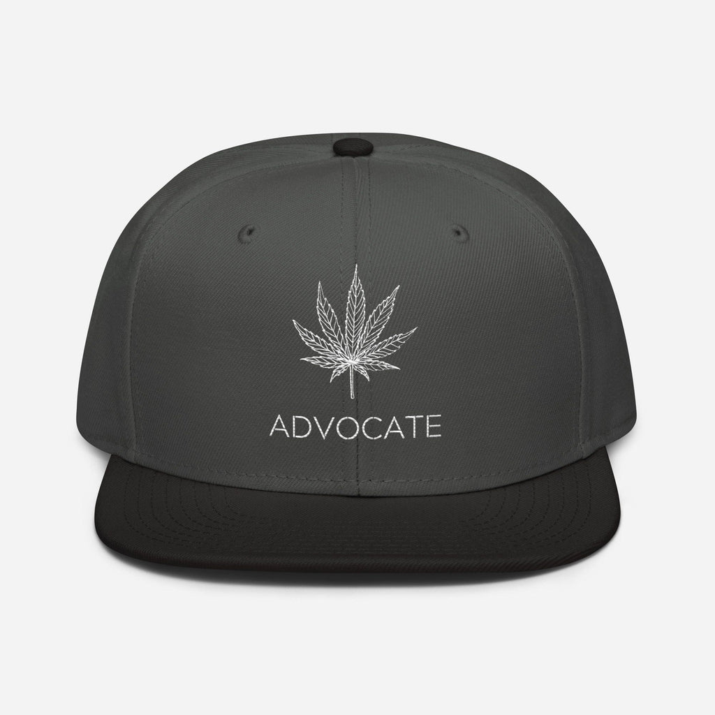 Elegante Befürworter-Snapback-Mütze mit Cannabisblatt-Motiv