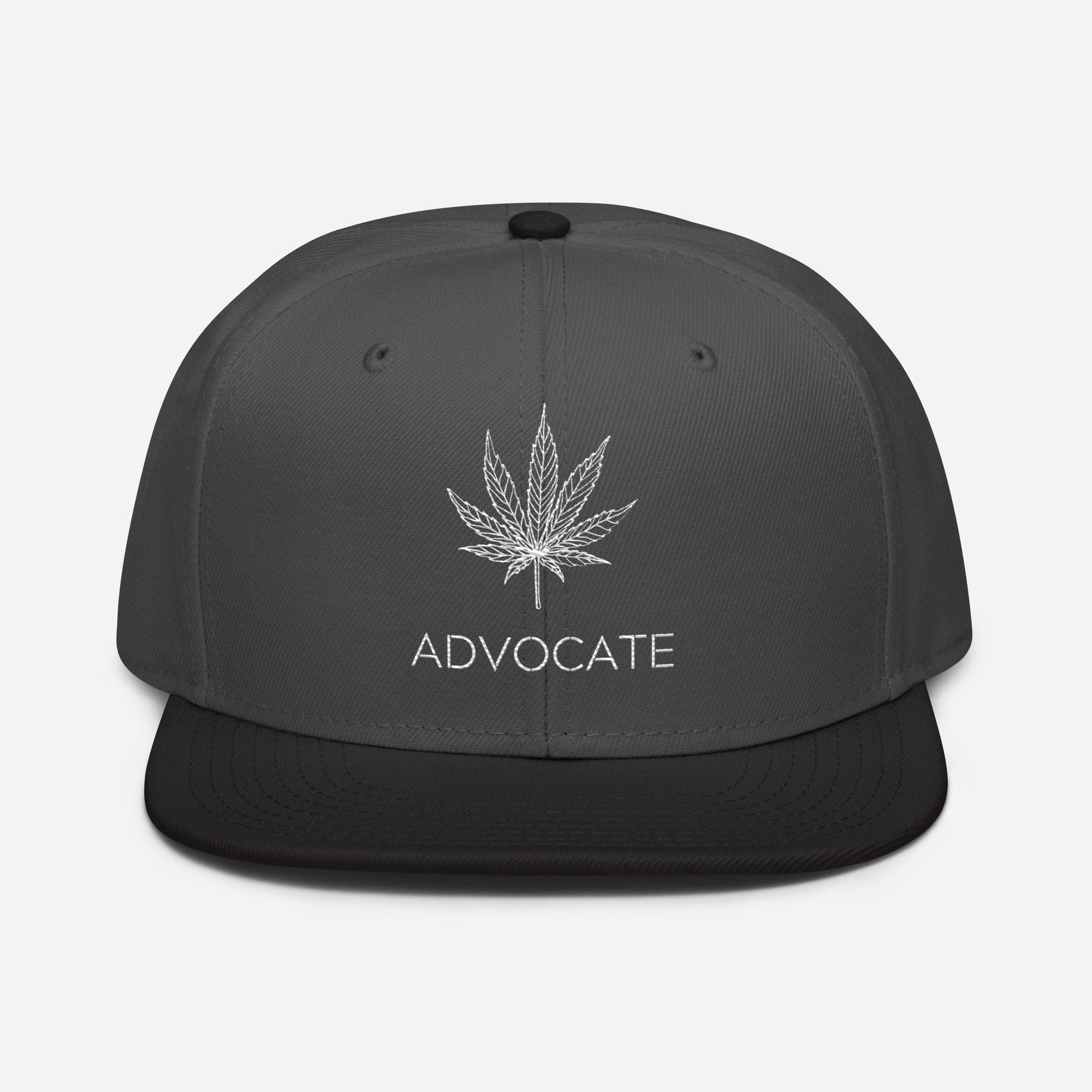Elegant Advocate Cannabis Leaf Snapback Hat
