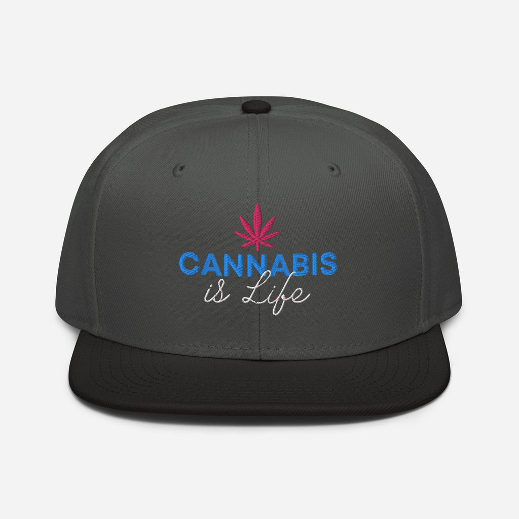 Cannabis is Life Snapback Hat - Granted Quality 