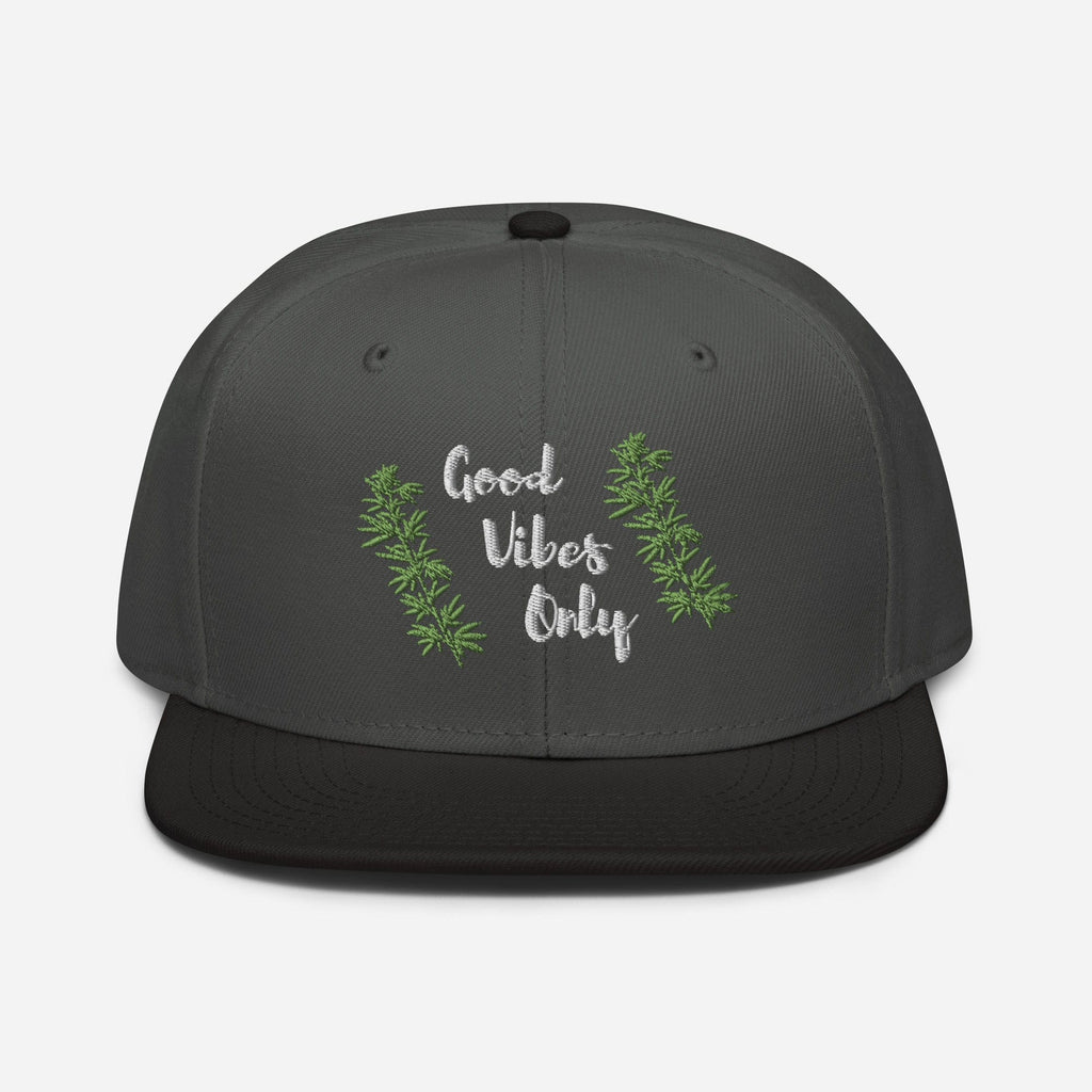 Good Vibes Only Cannabis Snapback Hat