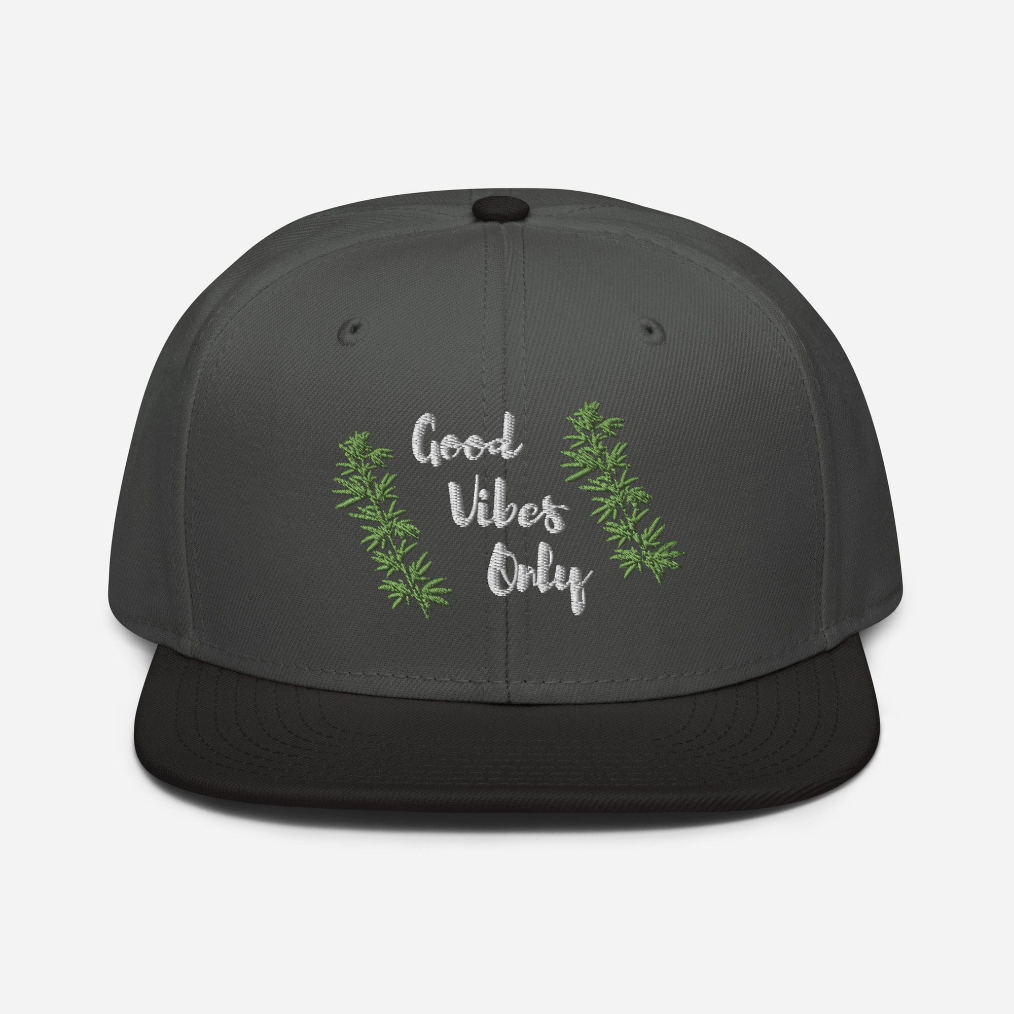 Good Vibes Only Cannabis Snapback Hat