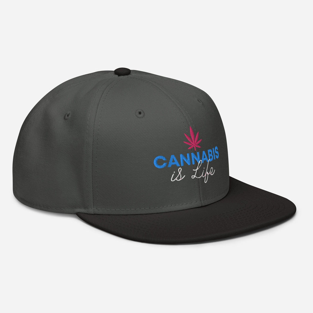 Cannabis is Life Snapback Hat - Granted Quality 