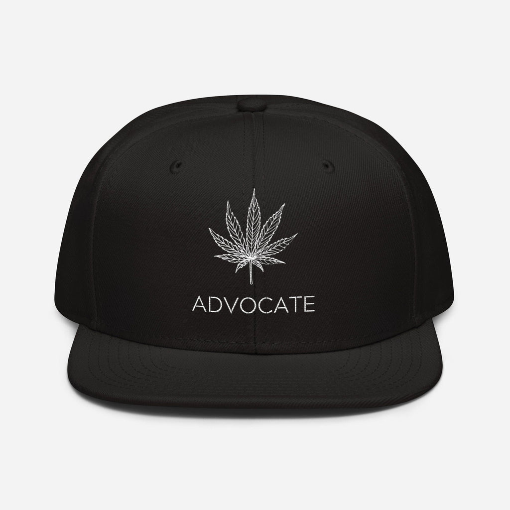 Elegante Befürworter-Snapback-Mütze mit Cannabisblatt-Motiv