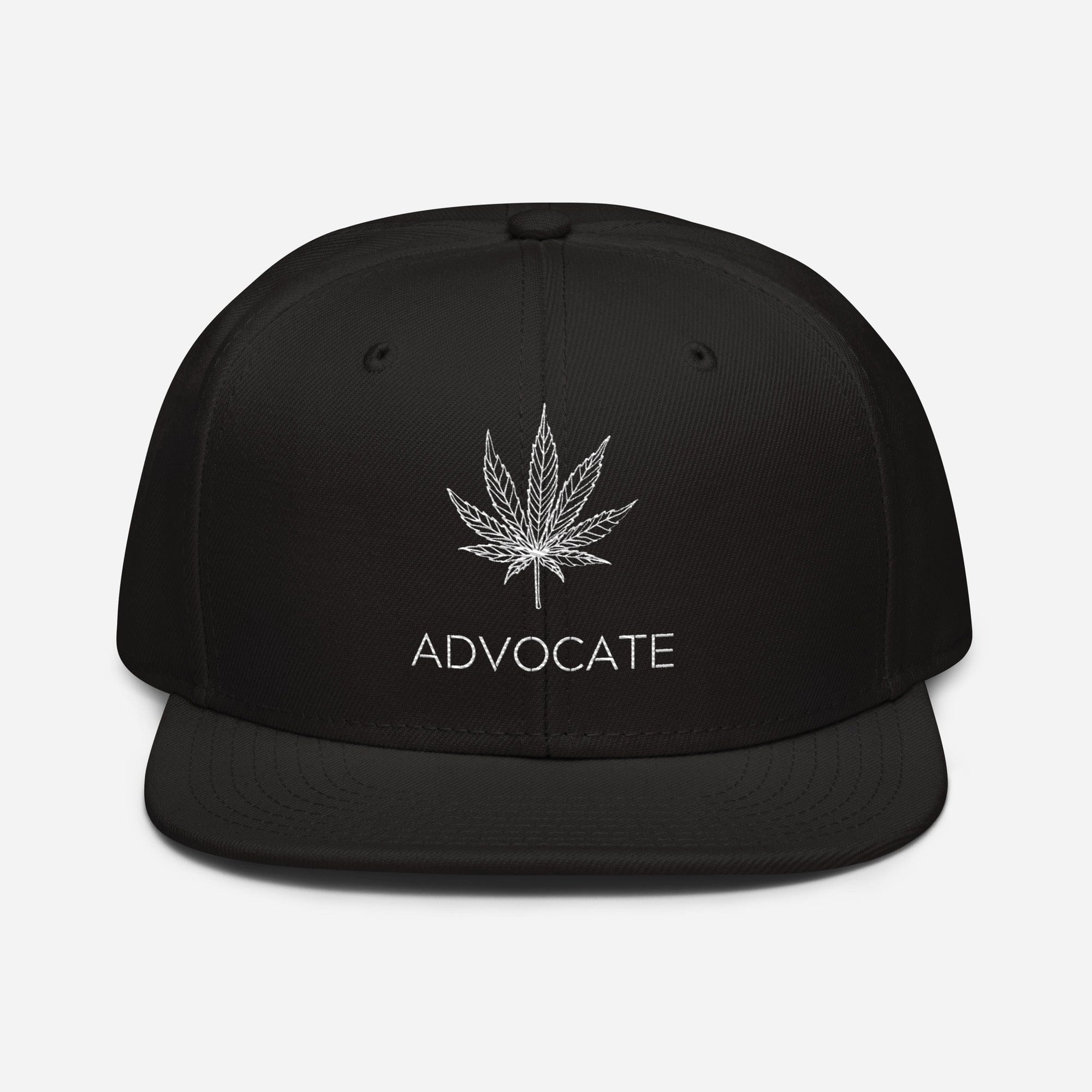 Elegant Advocate Cannabis Leaf Snapback Hat