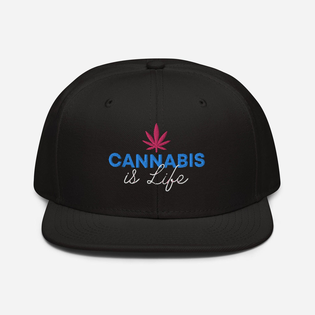Cannabis is Life Snapback Hat - Granted Quality 
