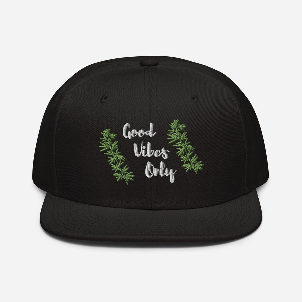 Good Vibes Only Cannabis Snapback Hat