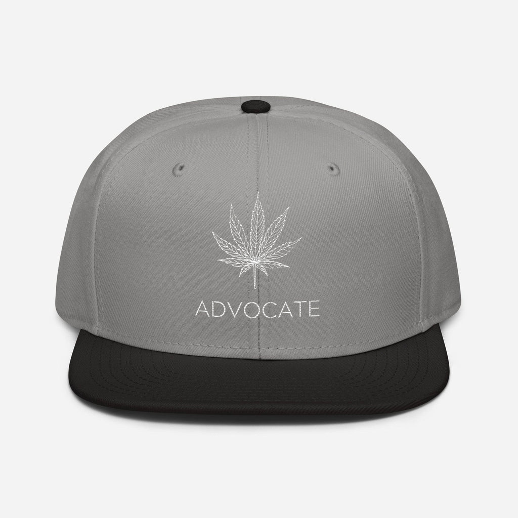 Elegante Befürworter-Snapback-Mütze mit Cannabisblatt-Motiv