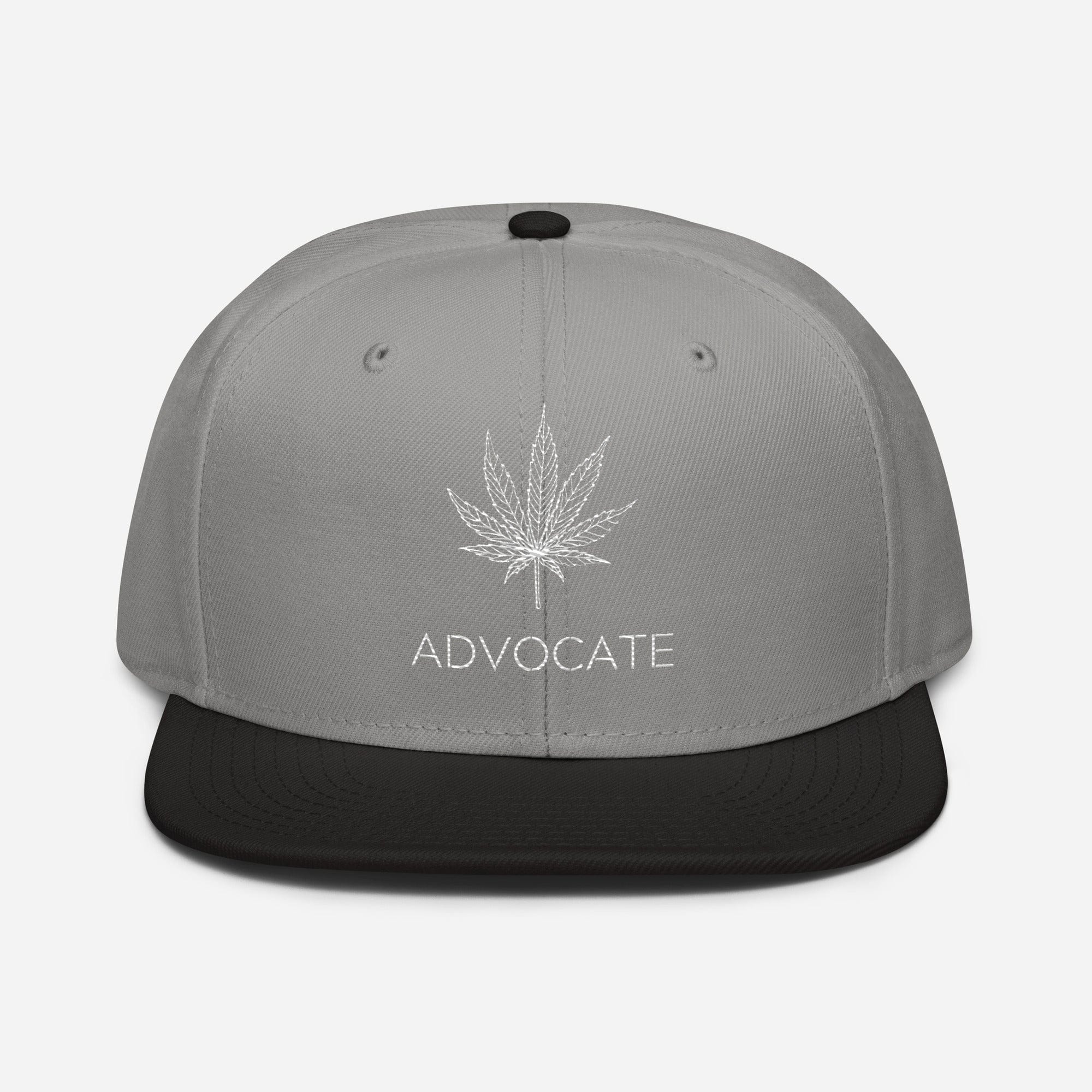 Elegant Advocate Cannabis Leaf Snapback Hat