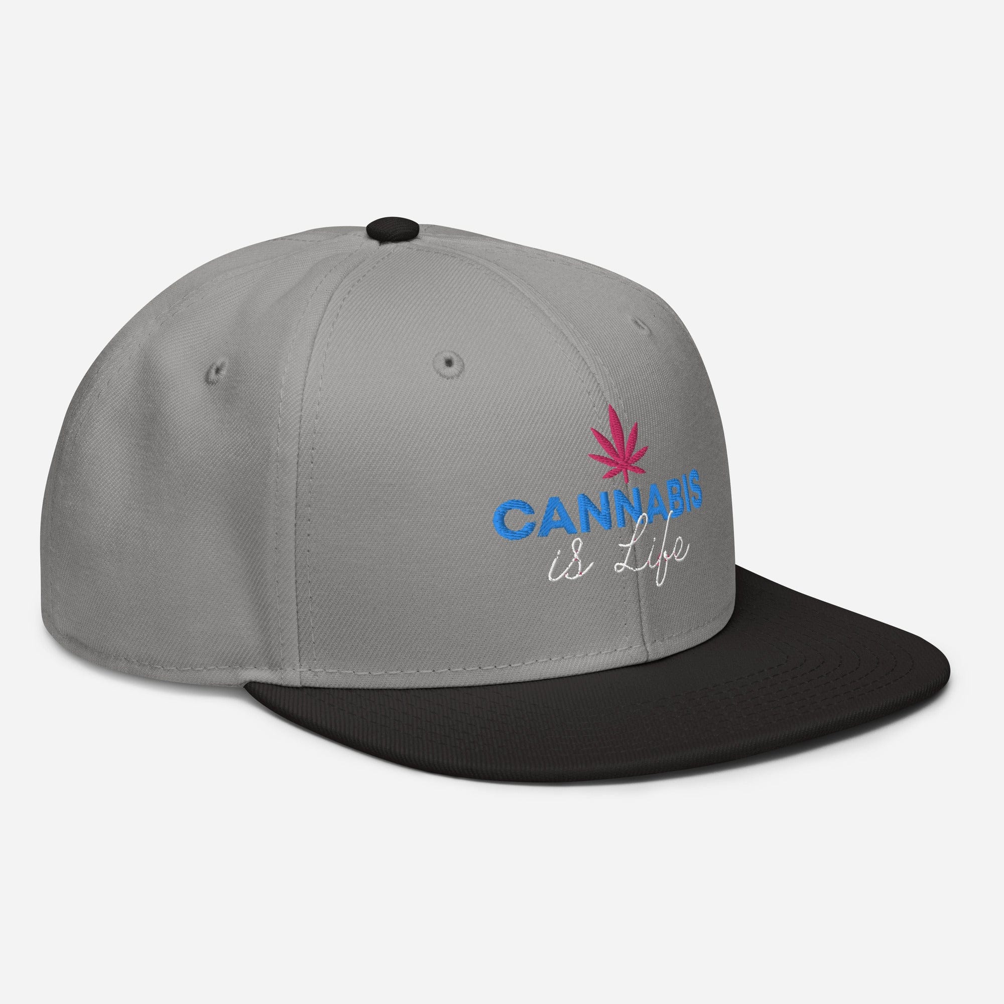 Cannabis is Life Snapback Hat - Granted Quality 