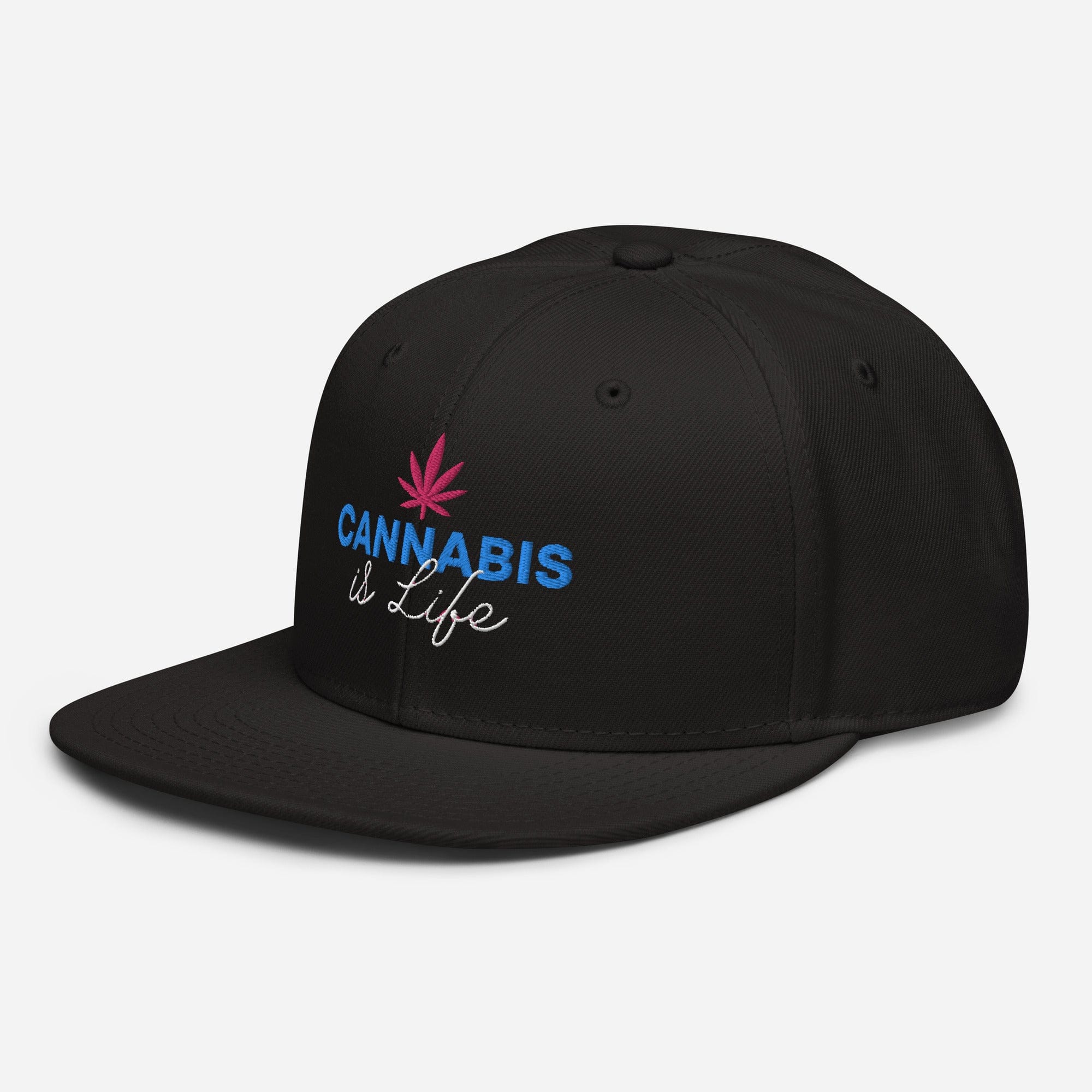 Cannabis is Life Snapback Hat - Granted Quality 