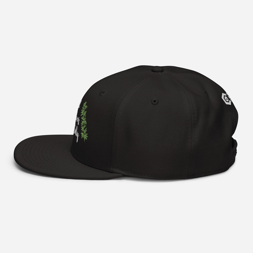 Good Vibes Only Cannabis Snapback Hat