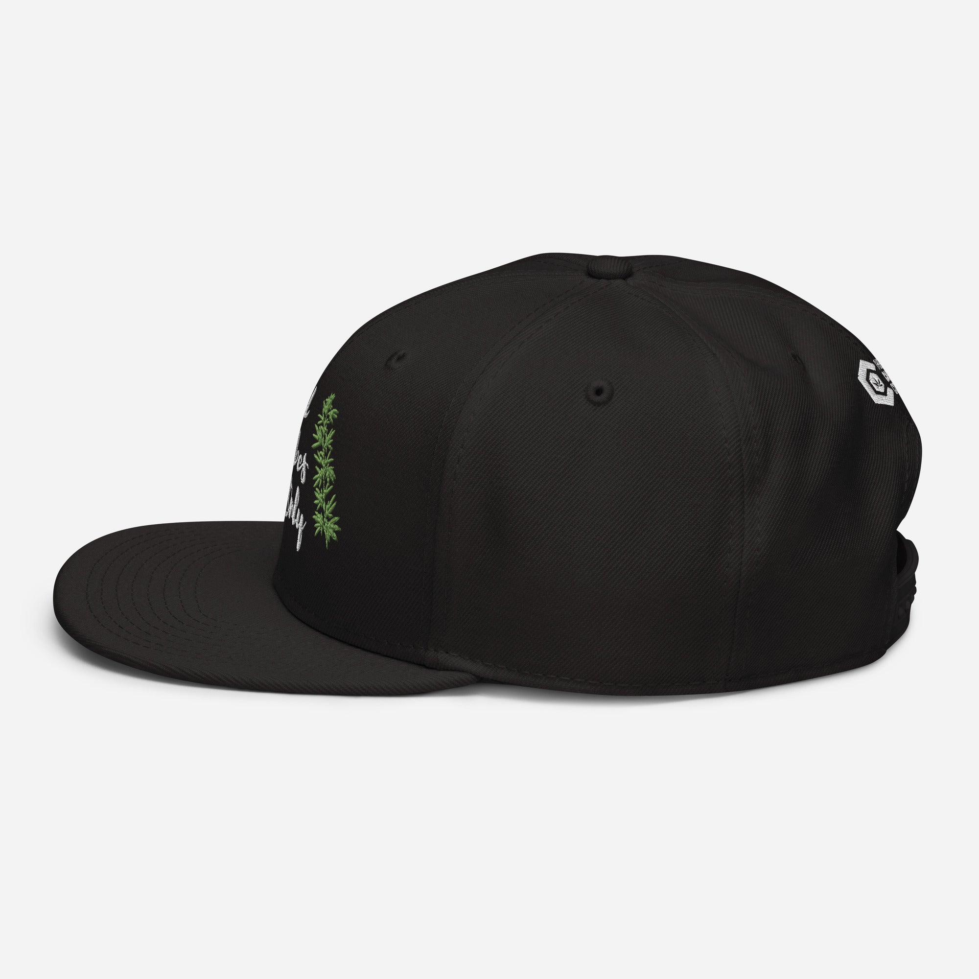 Good Vibes Only Cannabis Snapback Hat