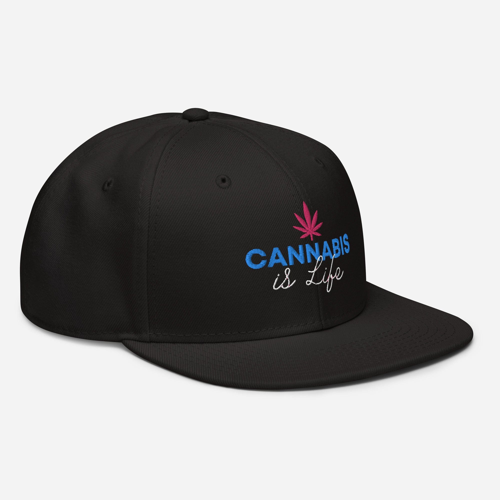 Cannabis is Life Snapback Hat - Granted Quality 
