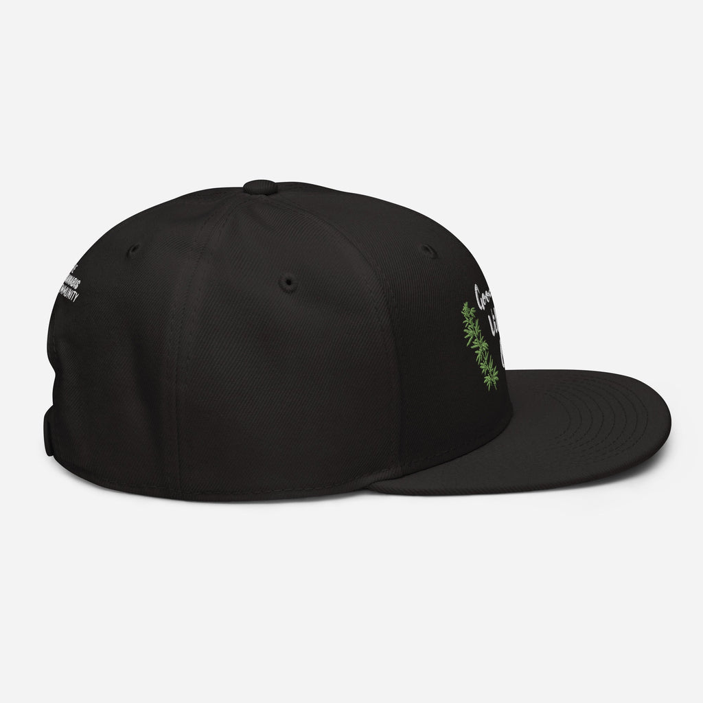 Good Vibes Only Cannabis Snapback Hat