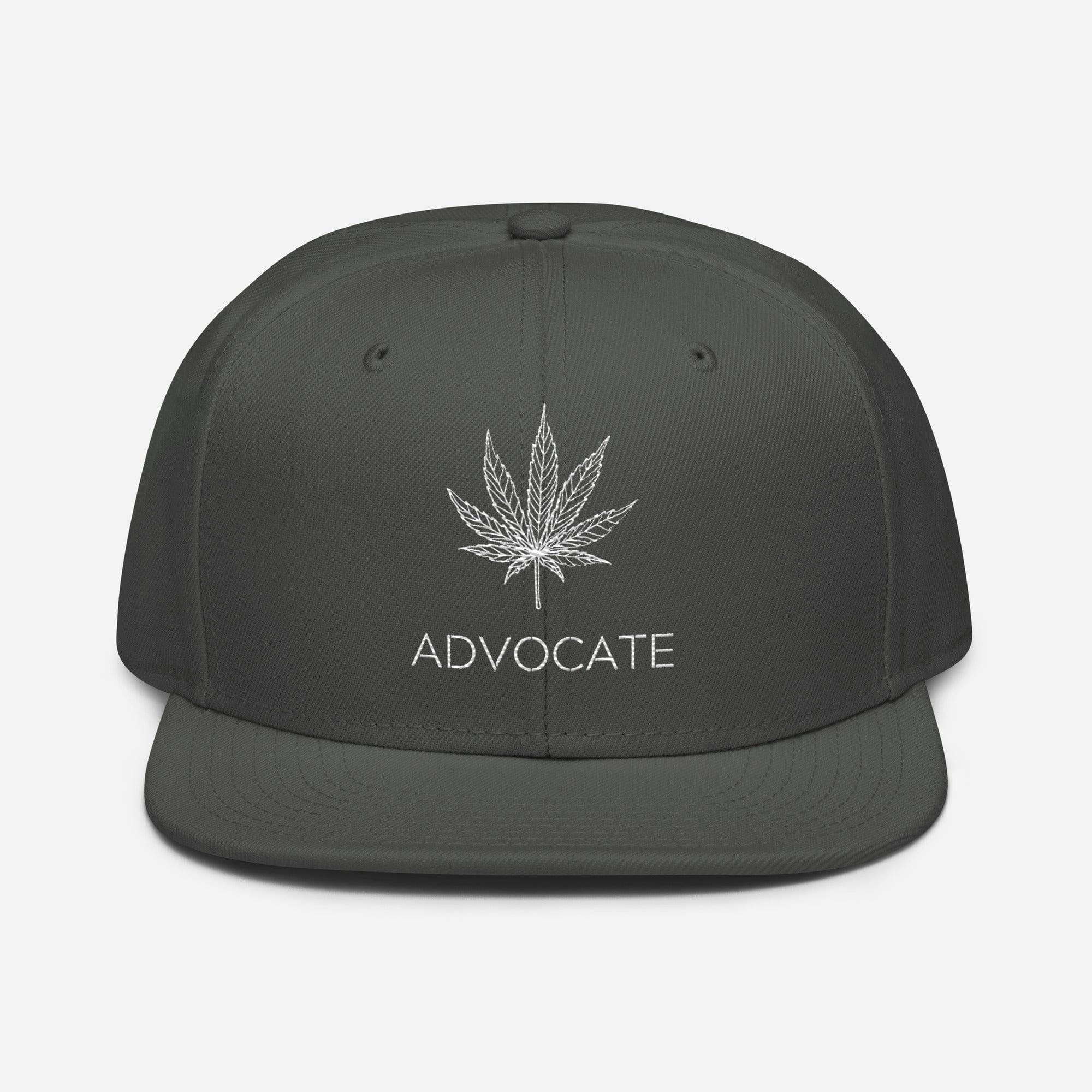 Elegant Advocate Cannabis Leaf Snapback Hat