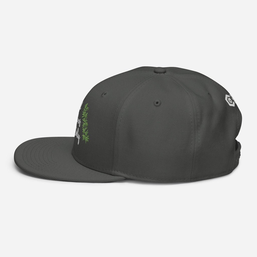 Good Vibes Only Cannabis Snapback Hat