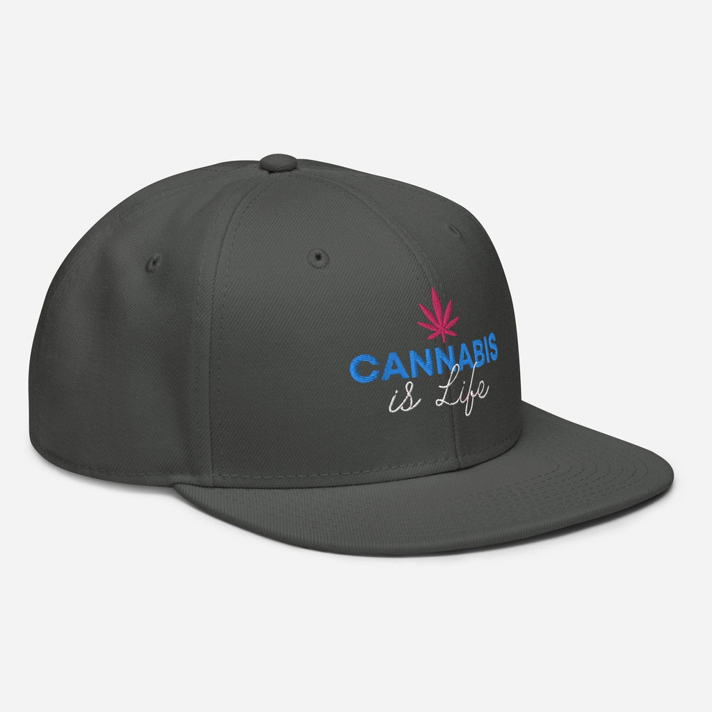 Cannabis is Life Snapback Hat - Granted Quality 