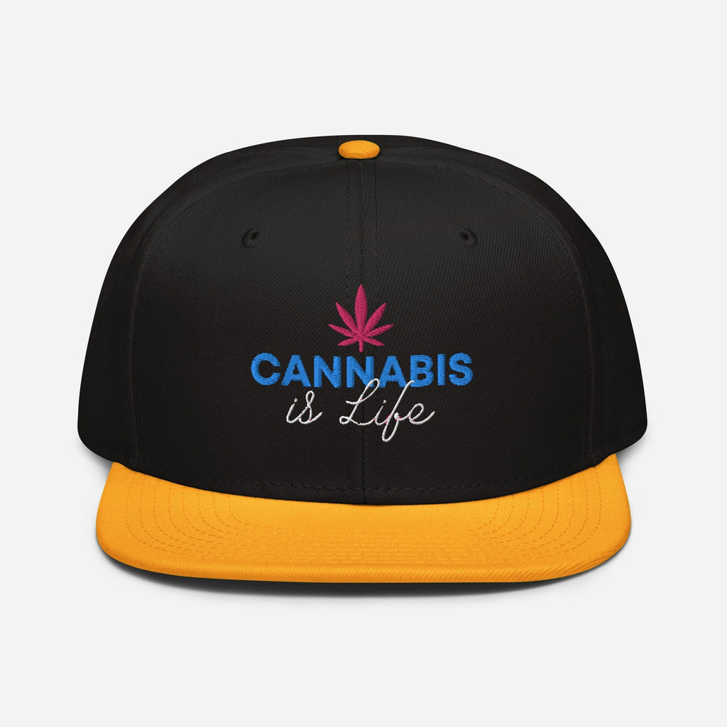 Cannabis is Life Snapback Hat - Granted Quality 