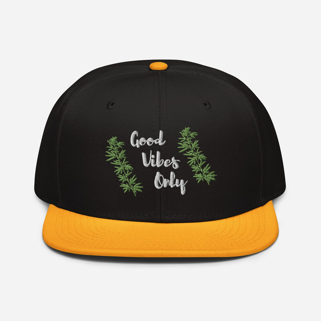 Good Vibes Only Cannabis Snapback Hat