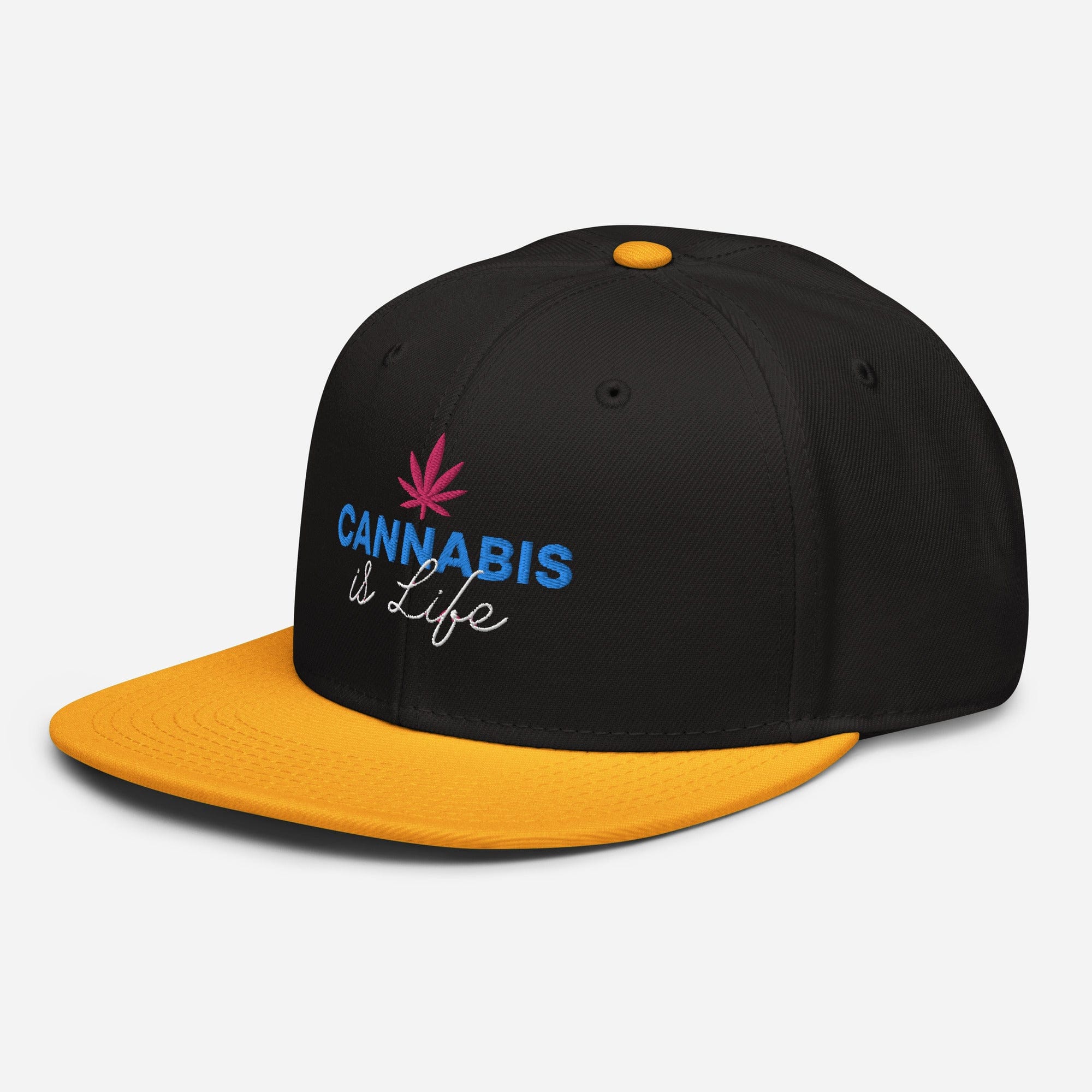 Cannabis is Life Snapback Hat - Granted Quality 