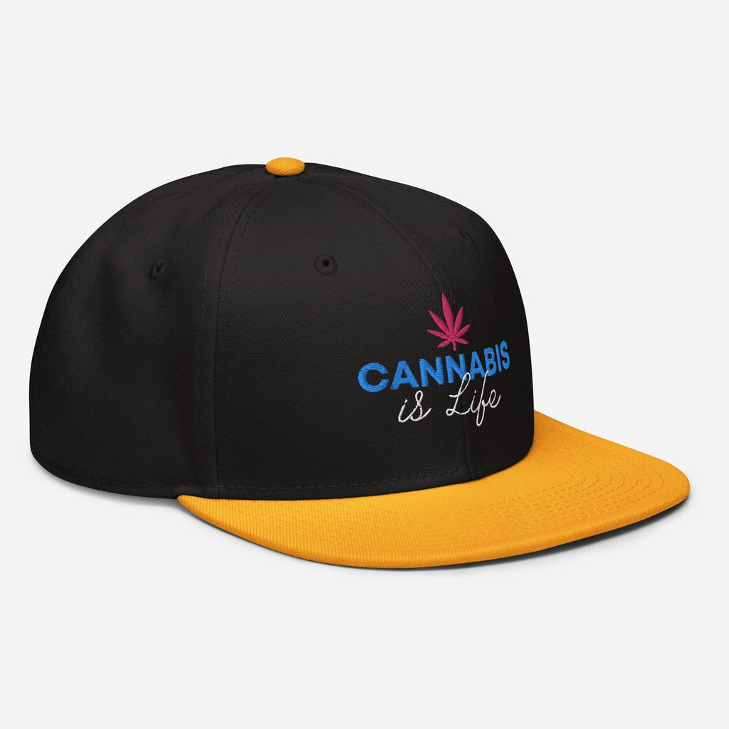 Cannabis is Life Snapback Hat - Granted Quality 