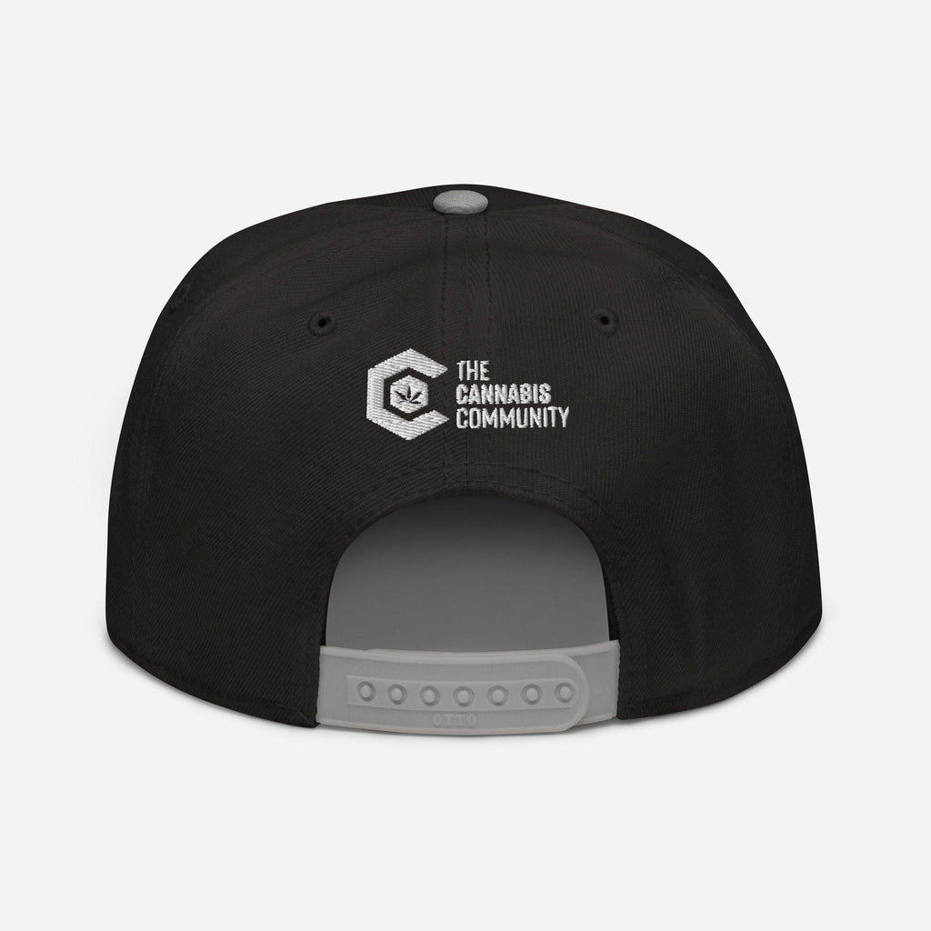 Elegante Befürworter-Snapback-Mütze mit Cannabisblatt-Motiv