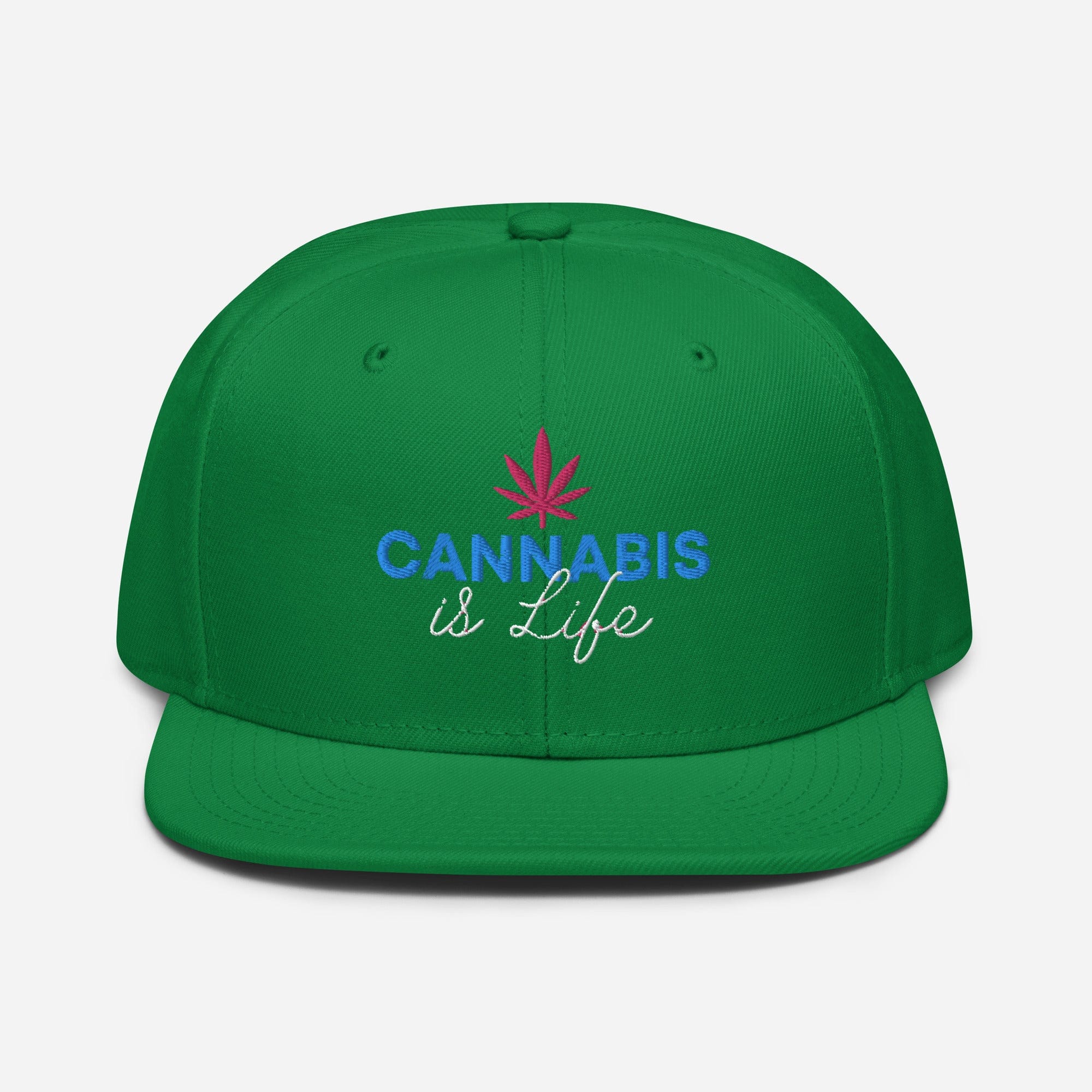 Cannabis is Life Snapback Hat - Granted Quality 