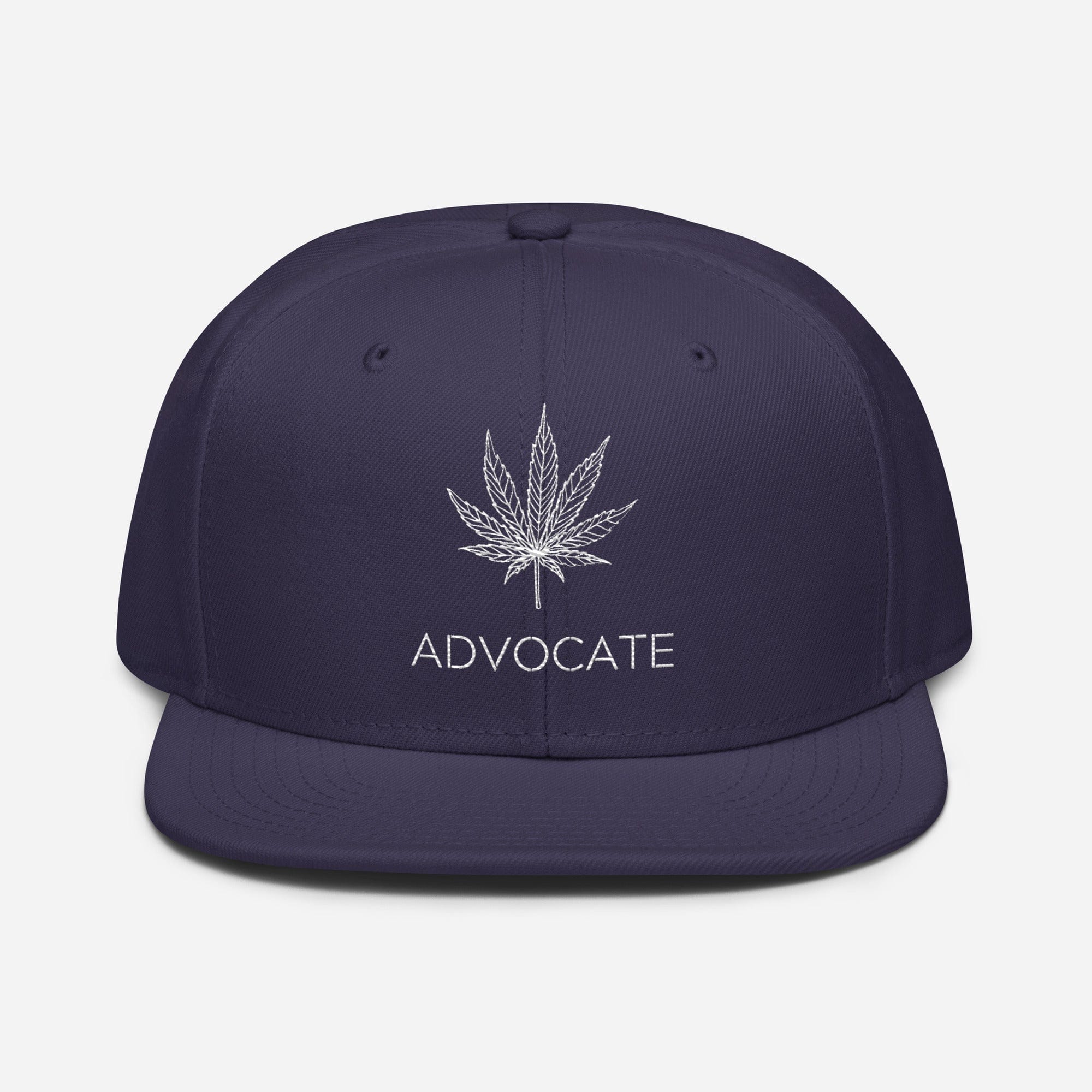 Elegant Advocate Cannabis Leaf Snapback Hat