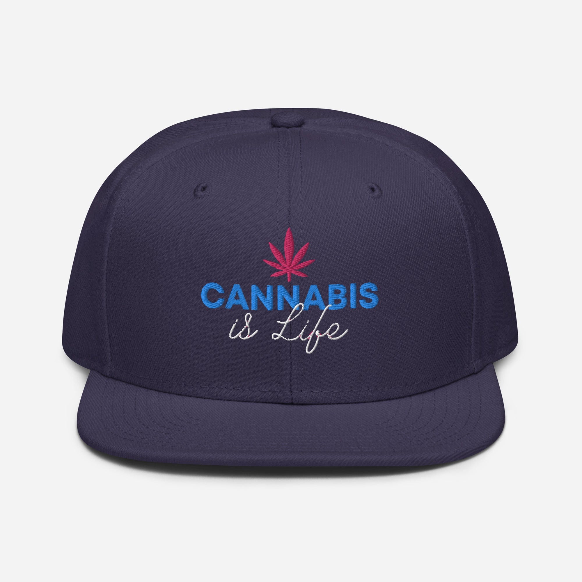 Cannabis is Life Snapback Hat - Granted Quality 