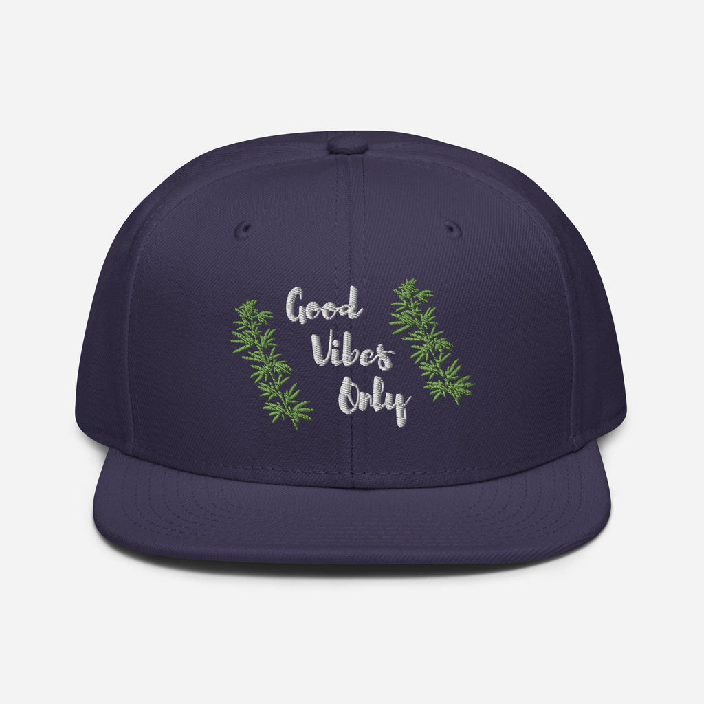 Good Vibes Only Cannabis Snapback Hat