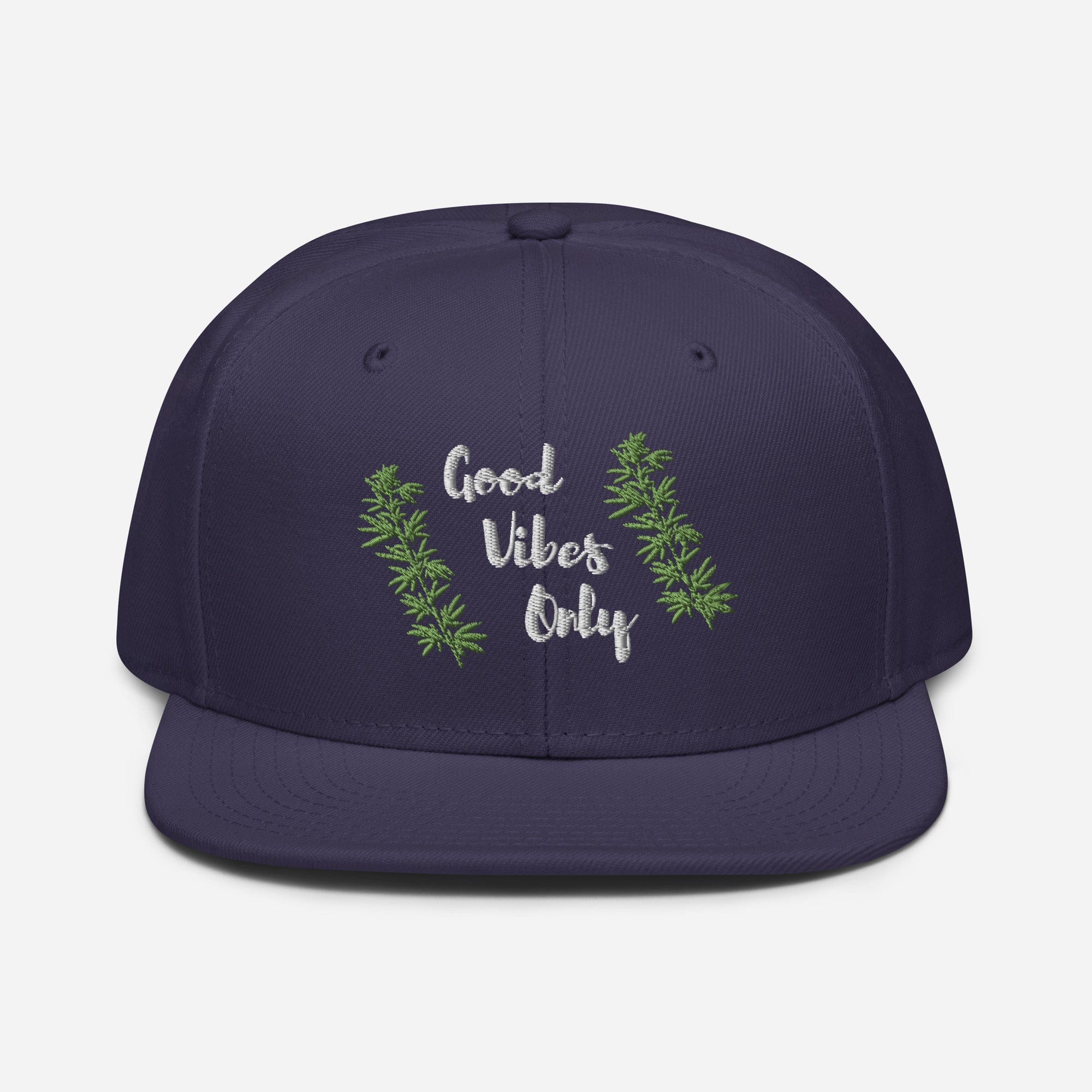 Good Vibes Only Cannabis Snapback Hat