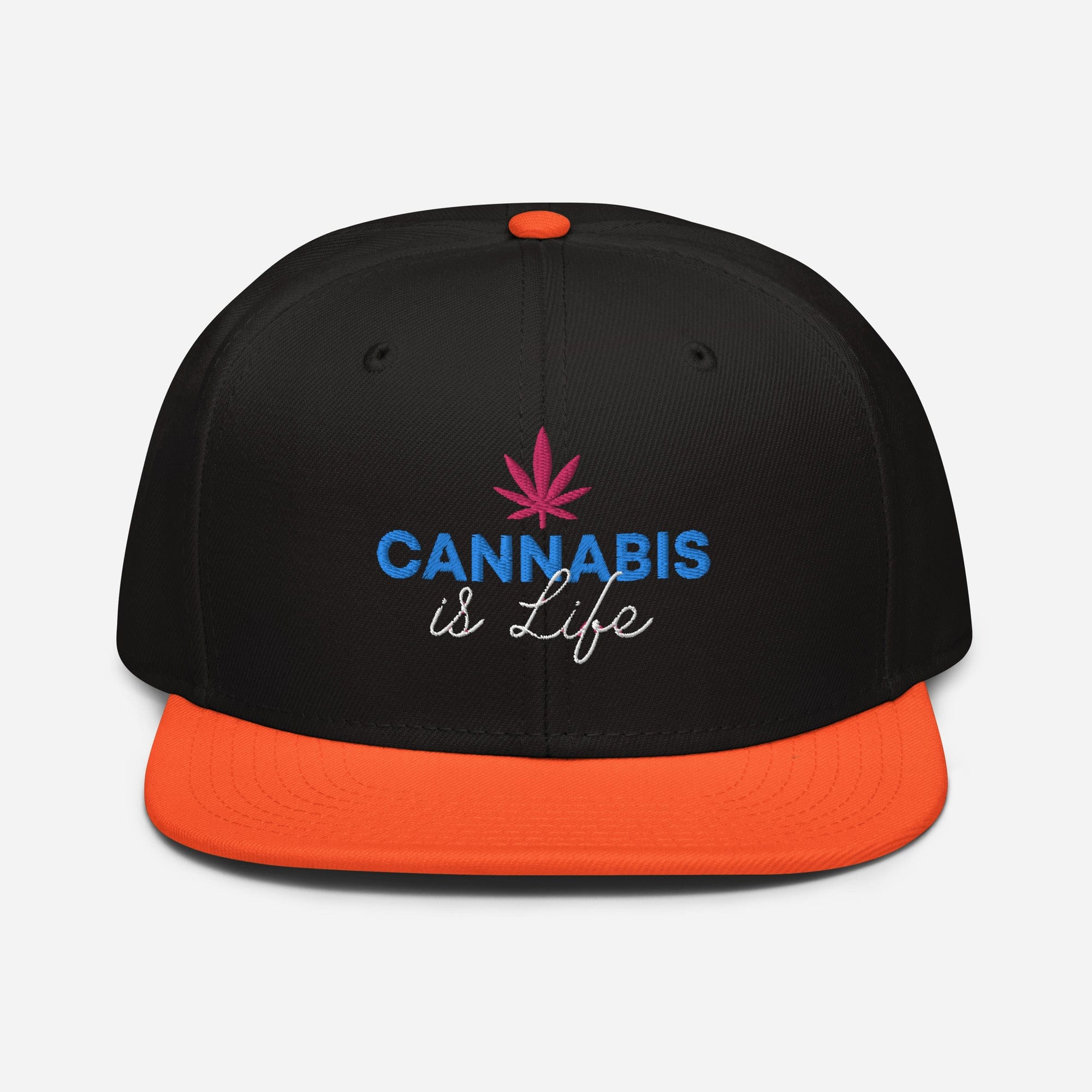 Cannabis is Life Snapback Hat - Granted Quality 