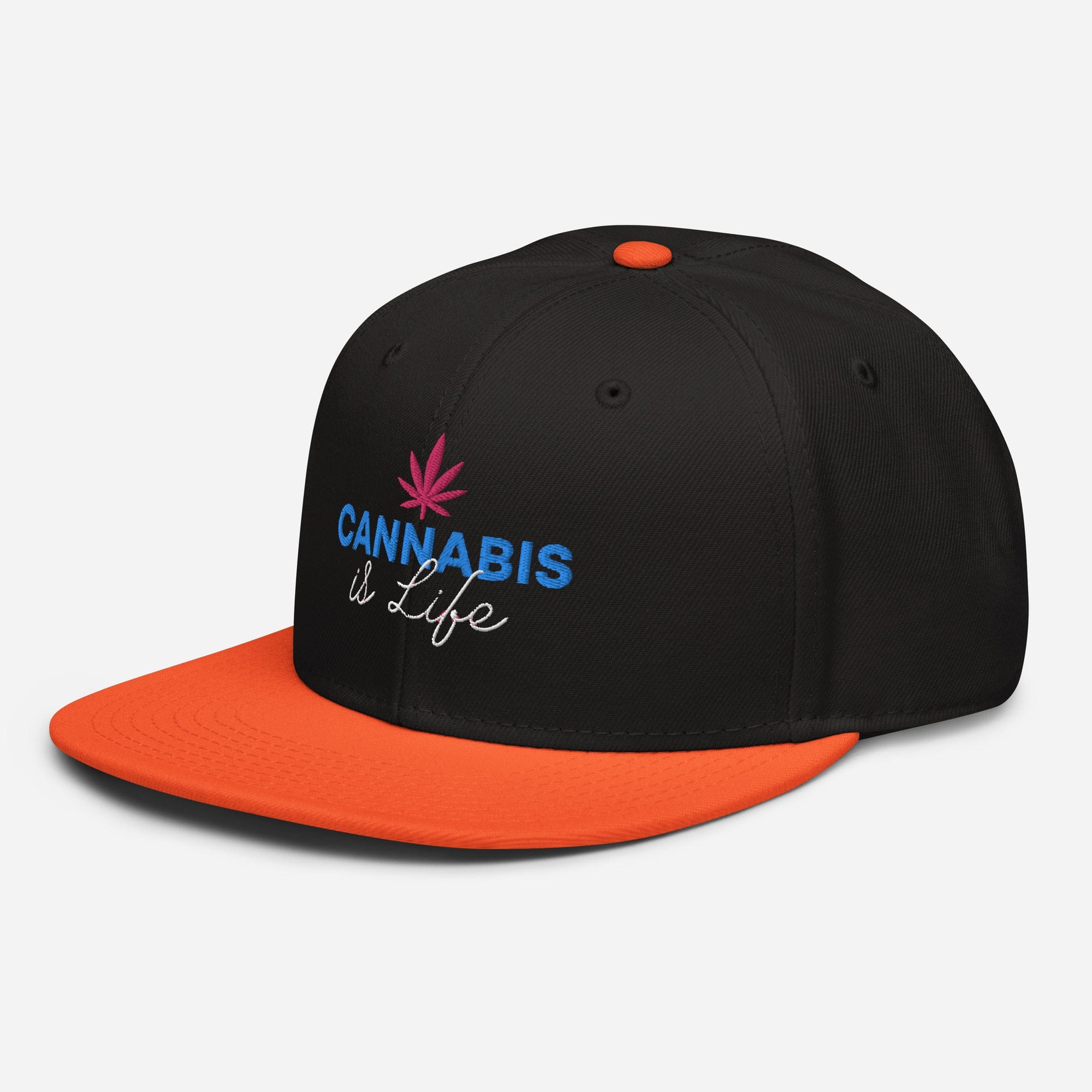 Cannabis is Life Snapback Hat - Granted Quality 