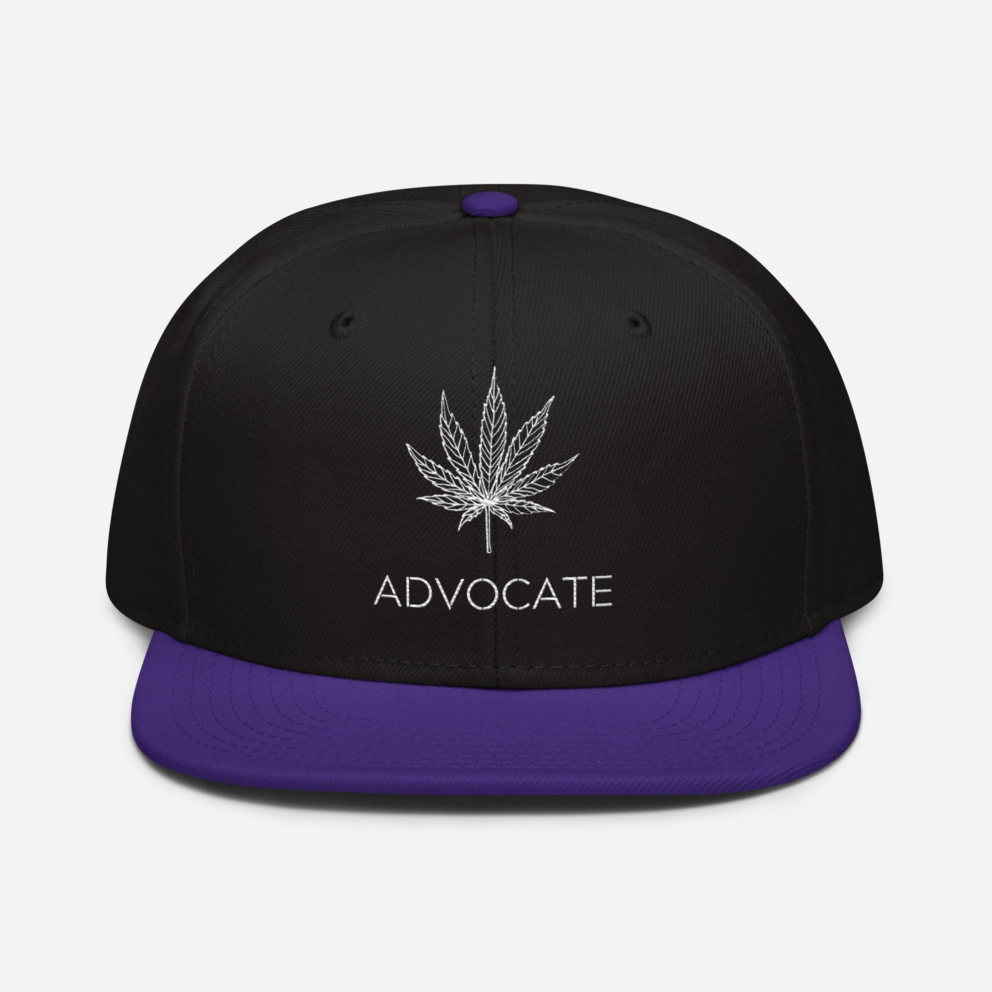 Elegant Advocate Cannabis Leaf Snapback Hat