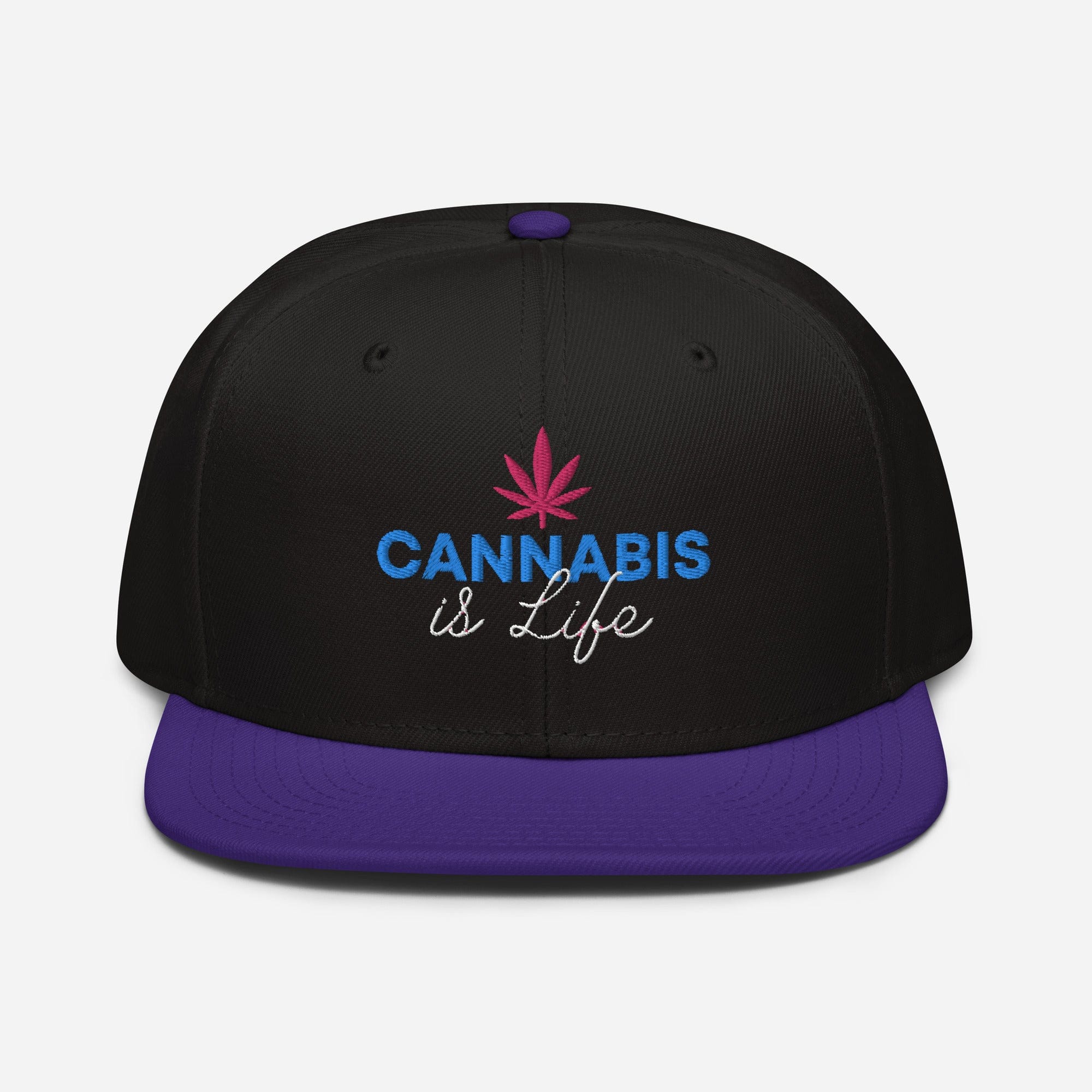 Cannabis is Life Snapback Hat - Granted Quality 