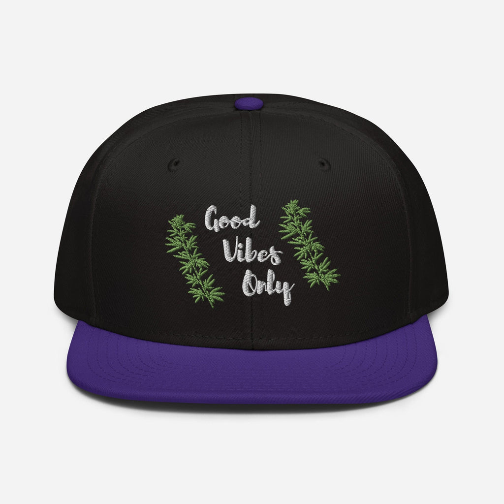 Good Vibes Only Cannabis Snapback Hat