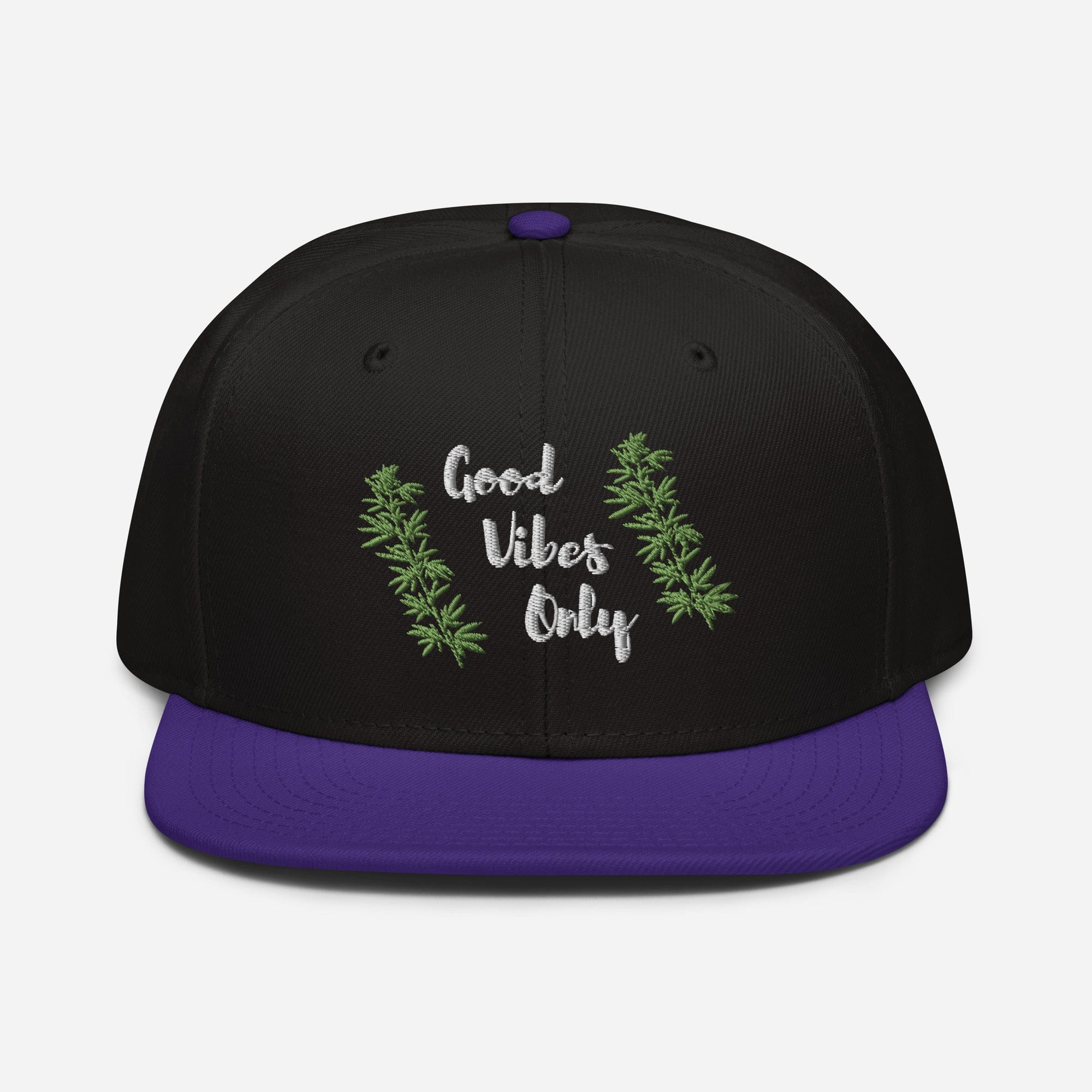 Good Vibes Only Cannabis Snapback Hat