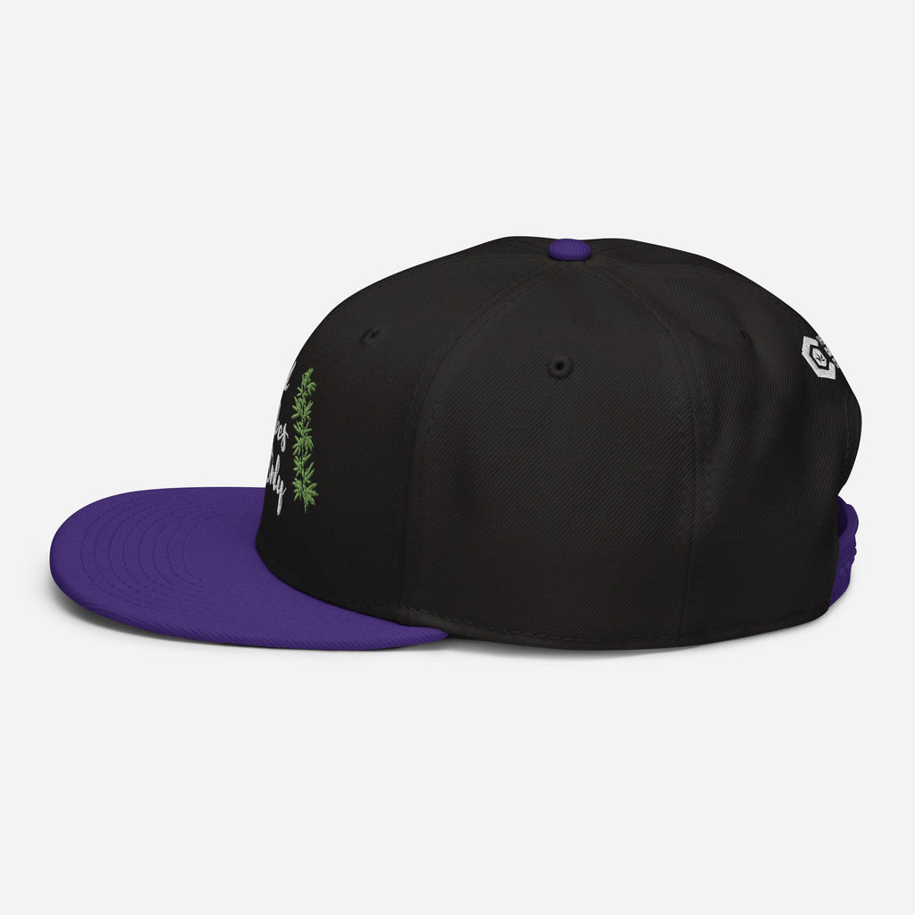 Good Vibes Only Cannabis Snapback Hat