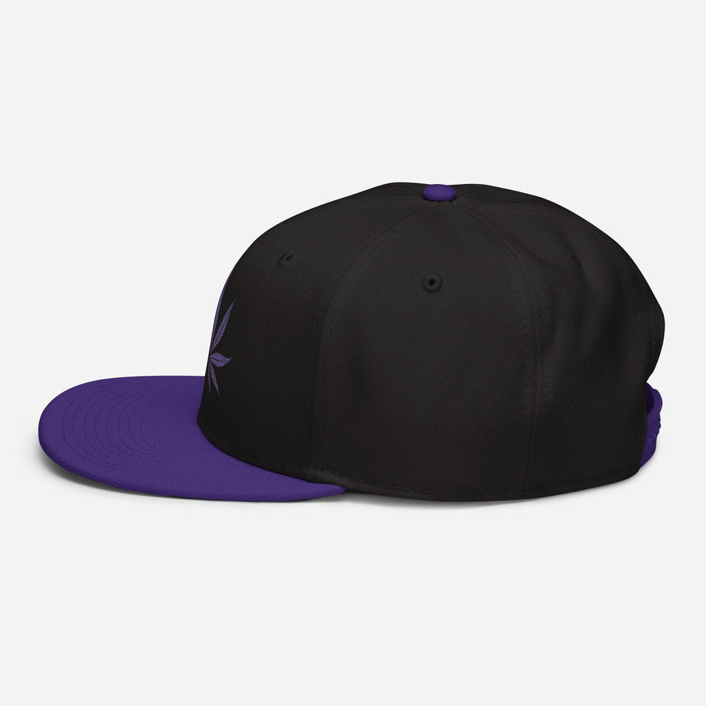 Purple Haze Marijuana Snapback Hat - Granted Quality 