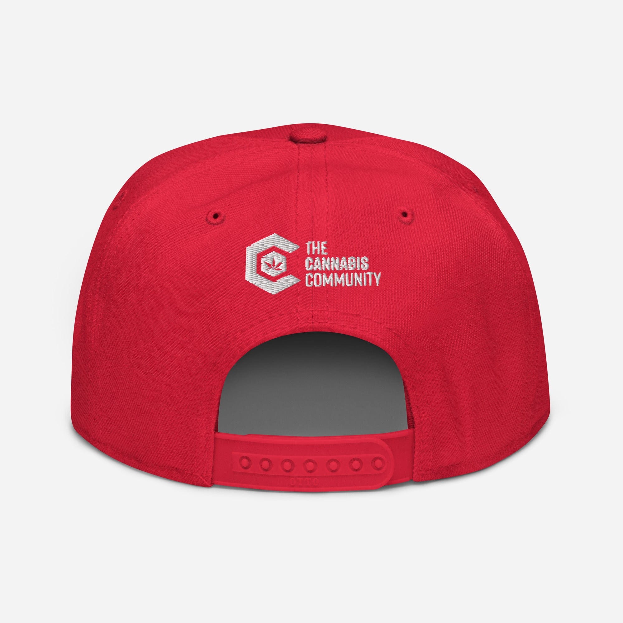 Elegante Befürworter-Snapback-Mütze mit Cannabisblatt-Motiv