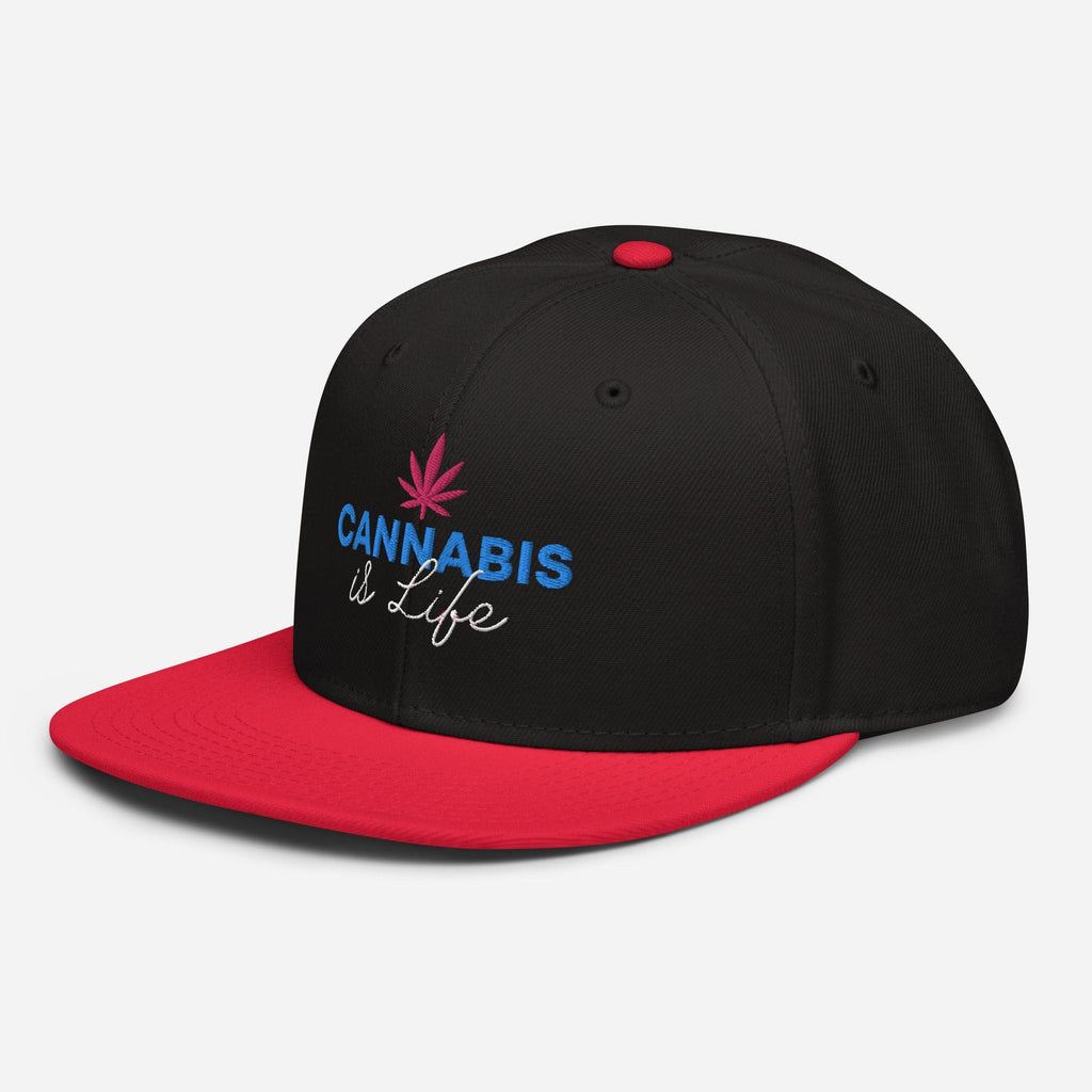 Cannabis is Life Snapback Hat - Granted Quality 