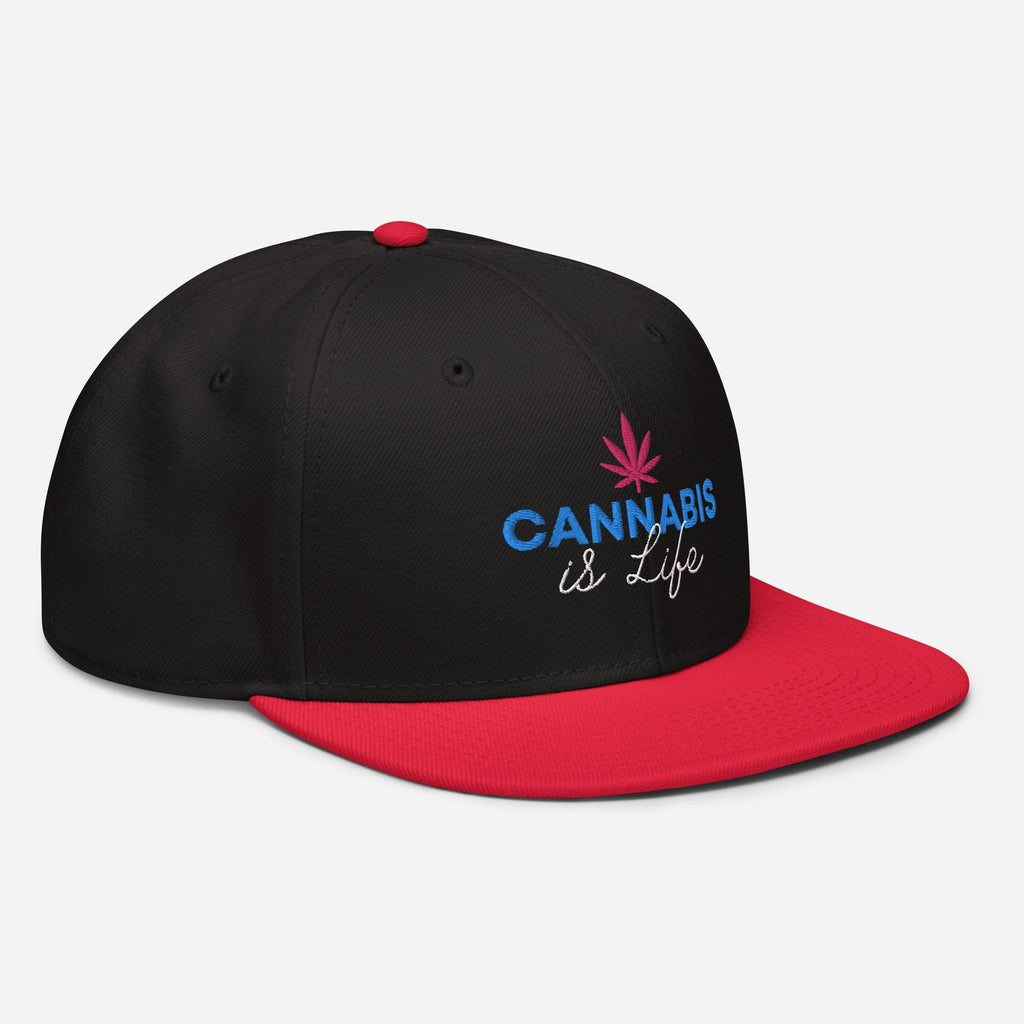 Cannabis is Life Snapback Hat - Granted Quality 